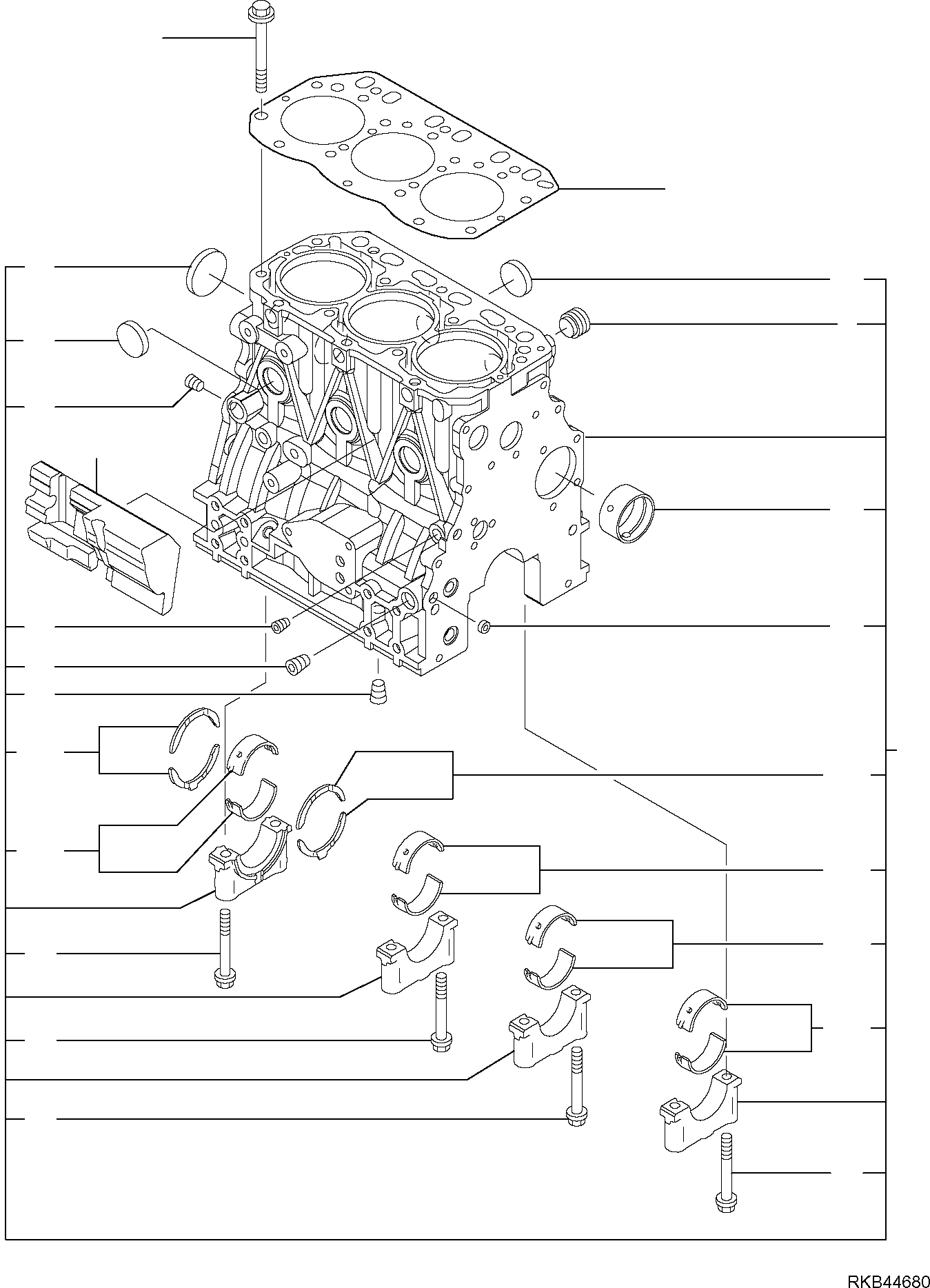 TURBO ENGINE, ASSY. (22F-01-21101) KOMATSU