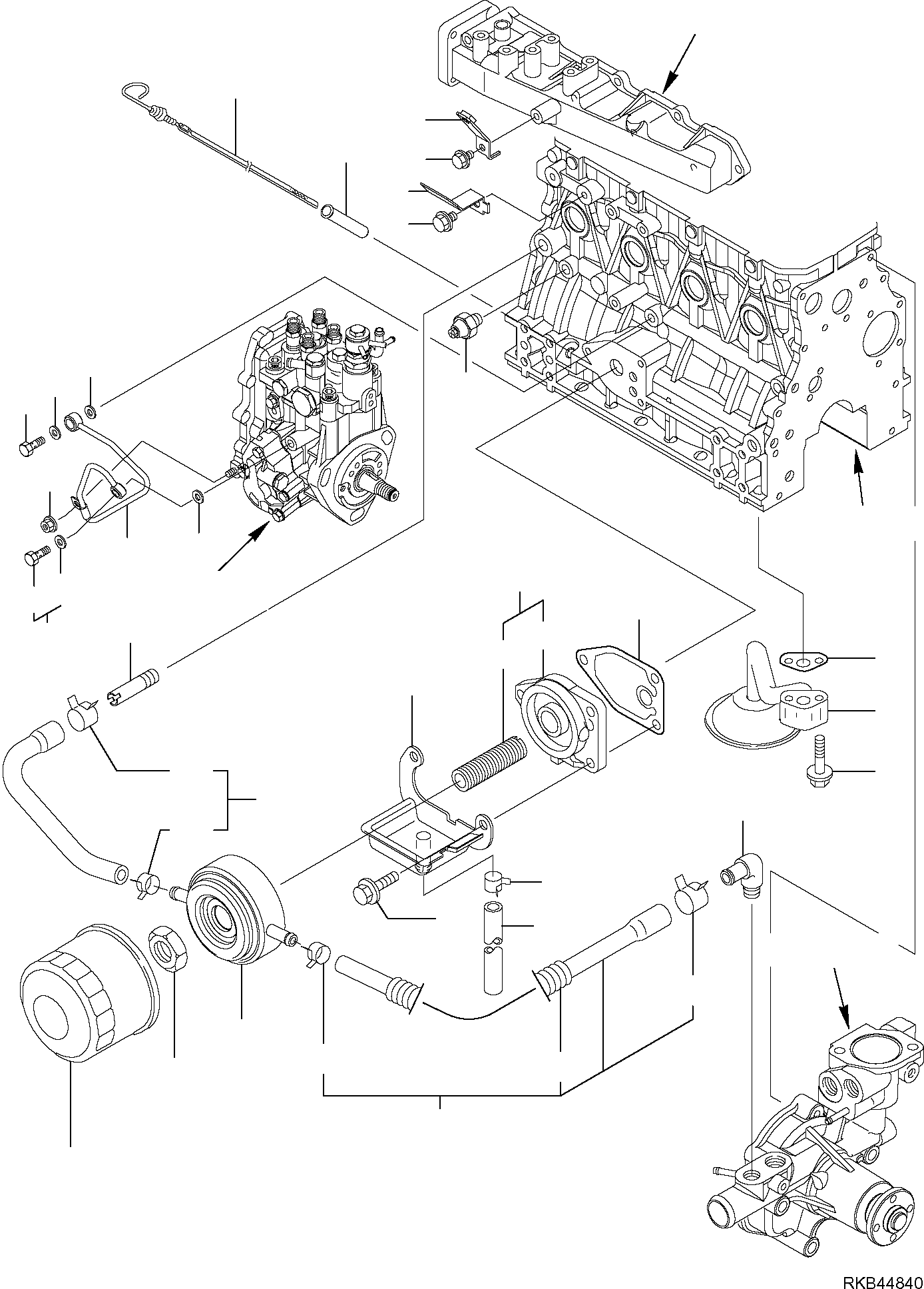 ENGINE (22M-01-20300) KOMATSU
