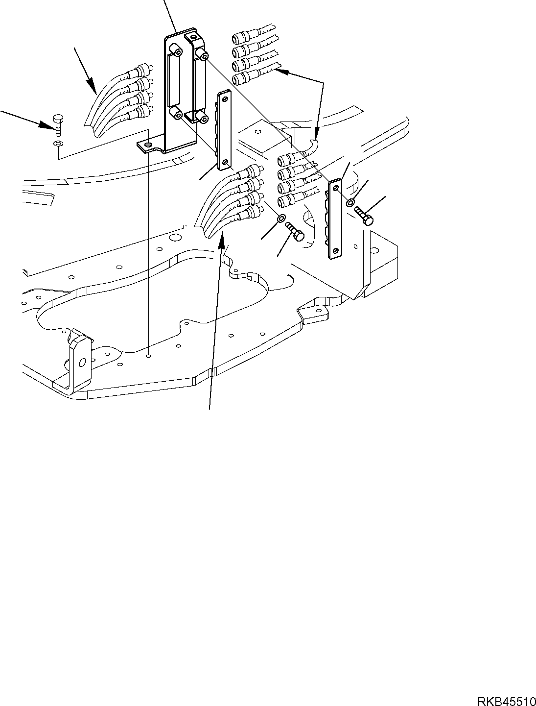 Кронштейн 22L-62-R4114 KOMATSU