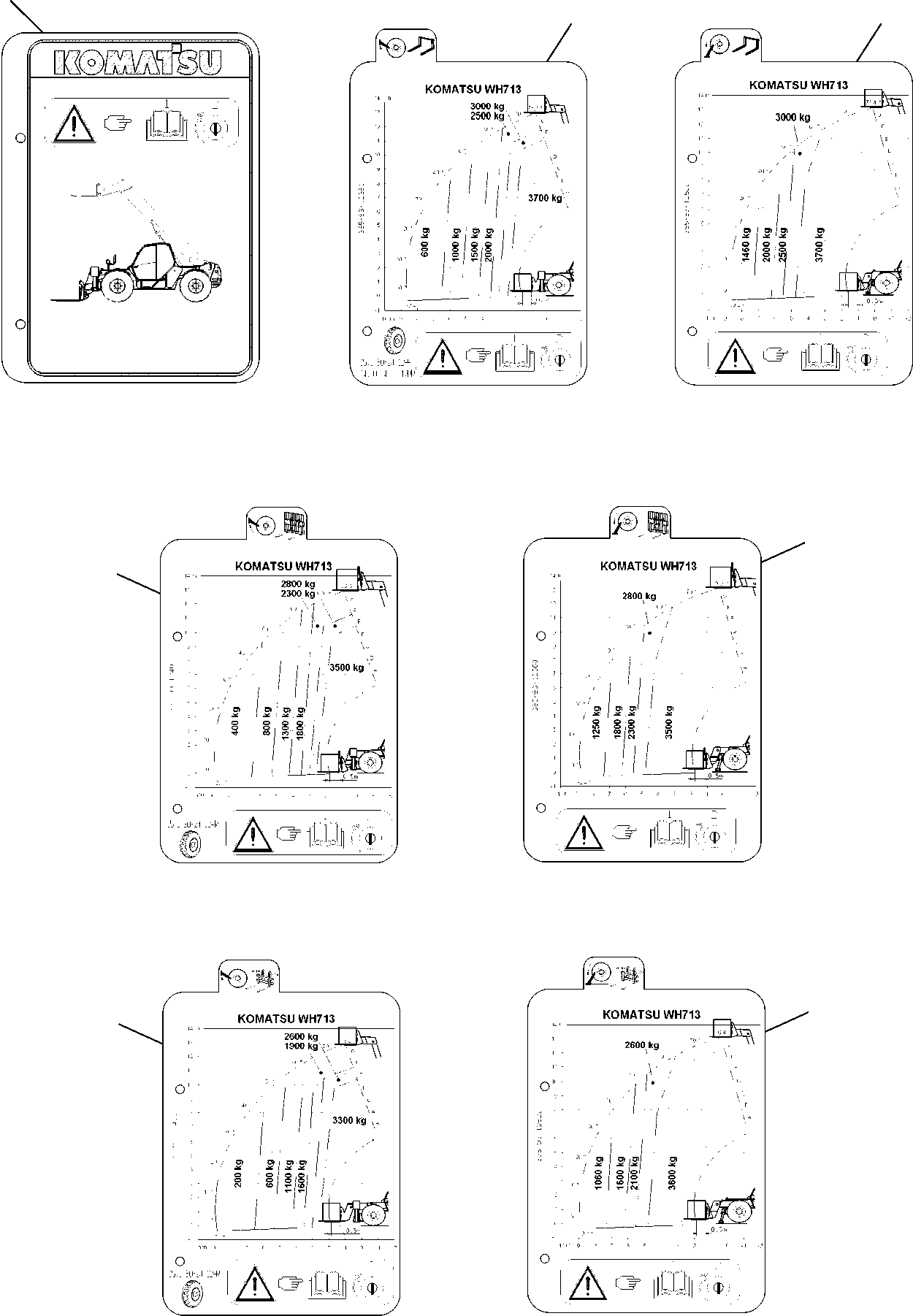 LOAD CHART 395-93-12411 KOMATSU