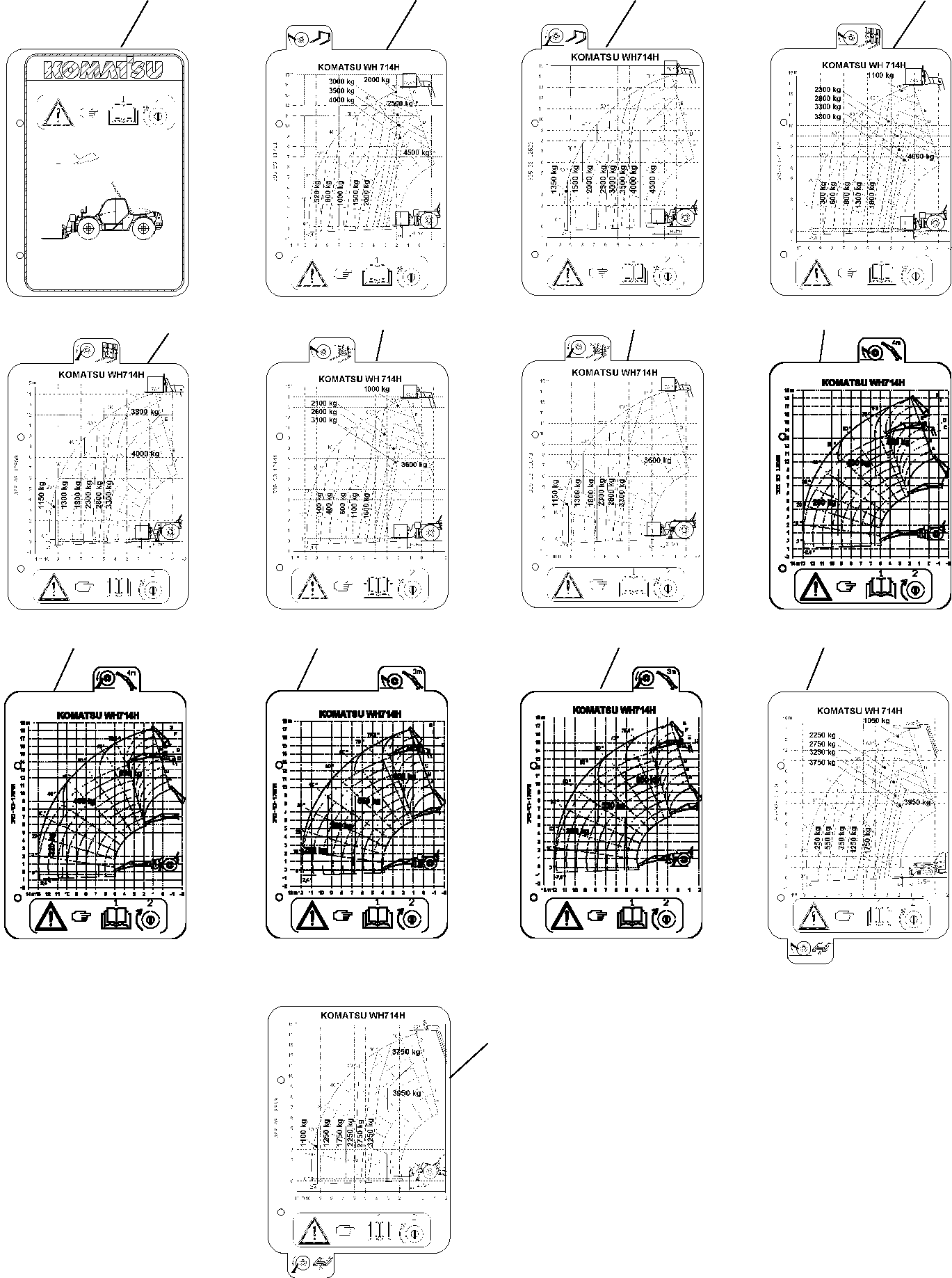 LOAD CHART 395-93-13330 KOMATSU