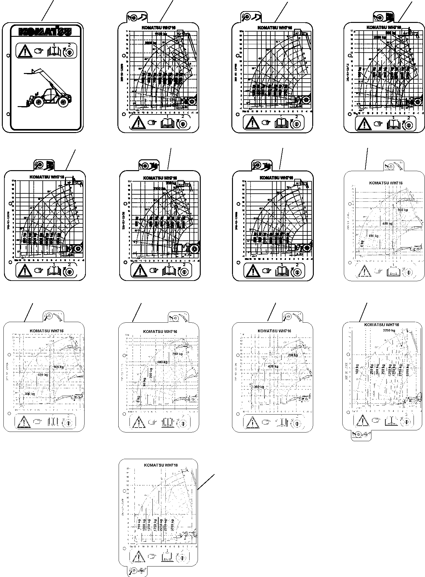 LOAD CHART 395-93-13380 KOMATSU