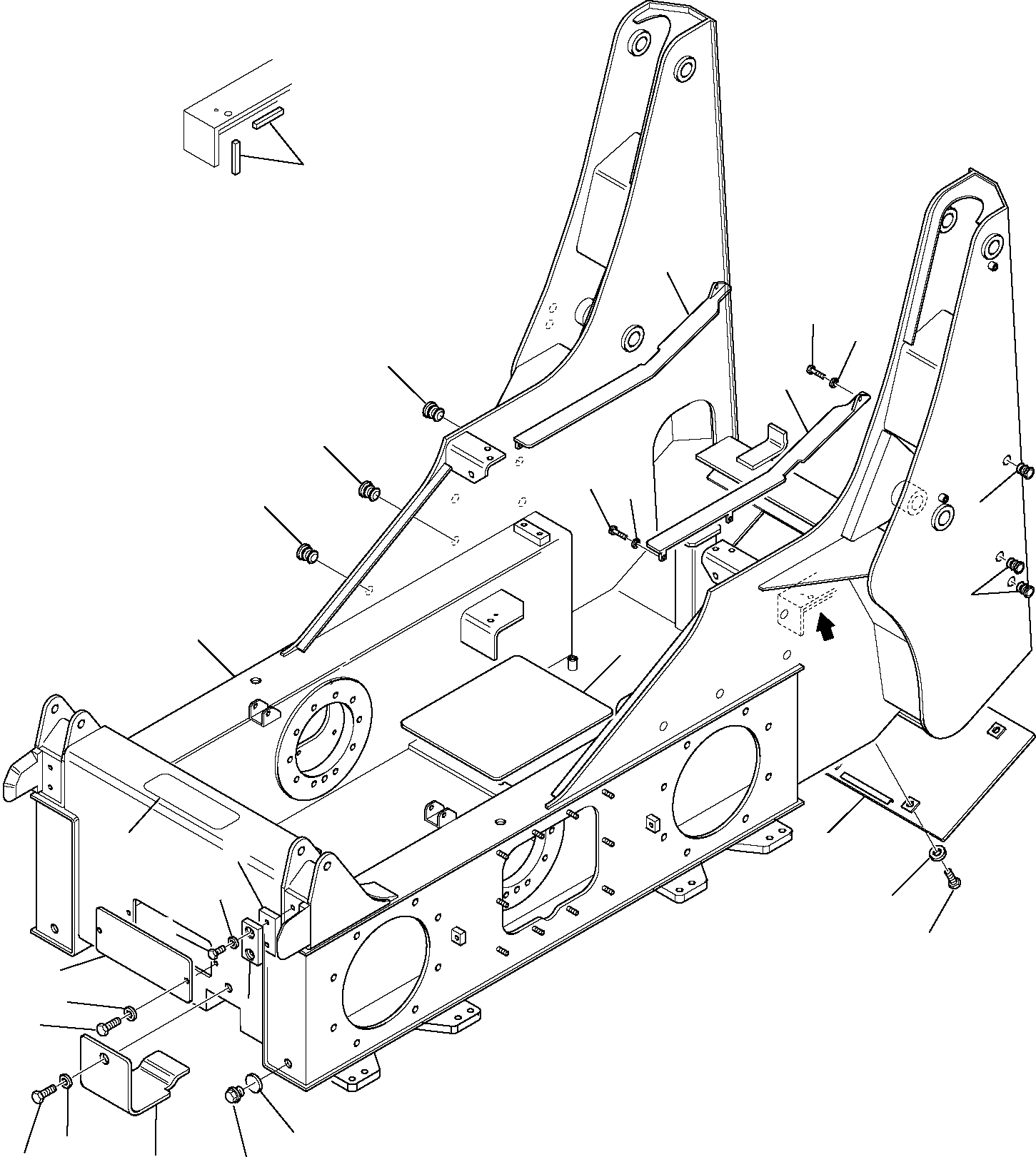 FRAME, ASSEMBLY 37C-46-15110 KOMATSU