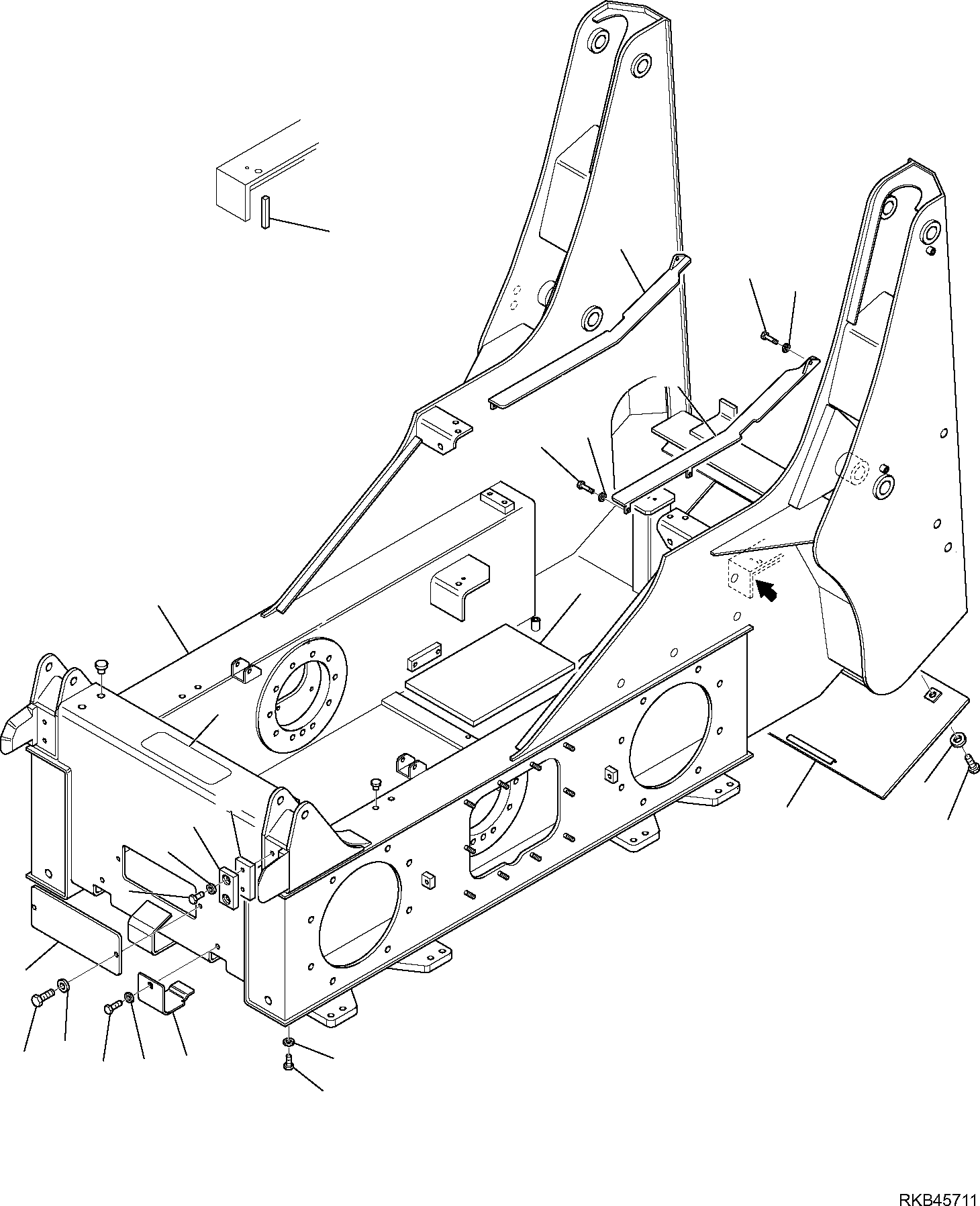 FRAME, ASSEMBLY 37C-46-15111 KOMATSU