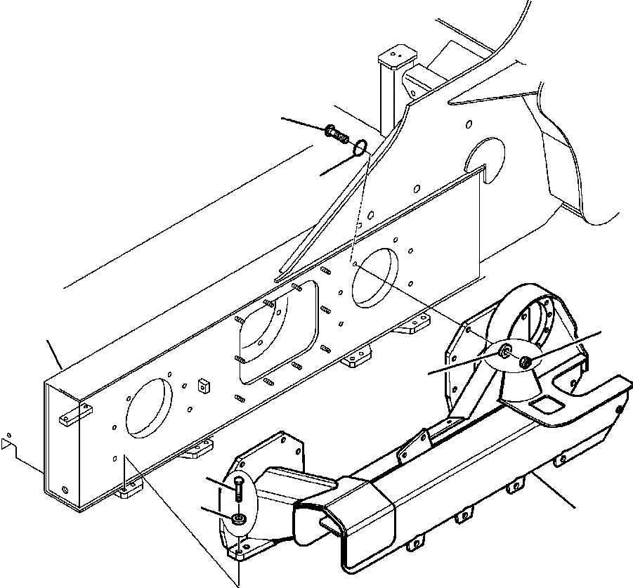 FRAME, ASSEMBLY, L.H. 37C-22-11800 KOMATSU
