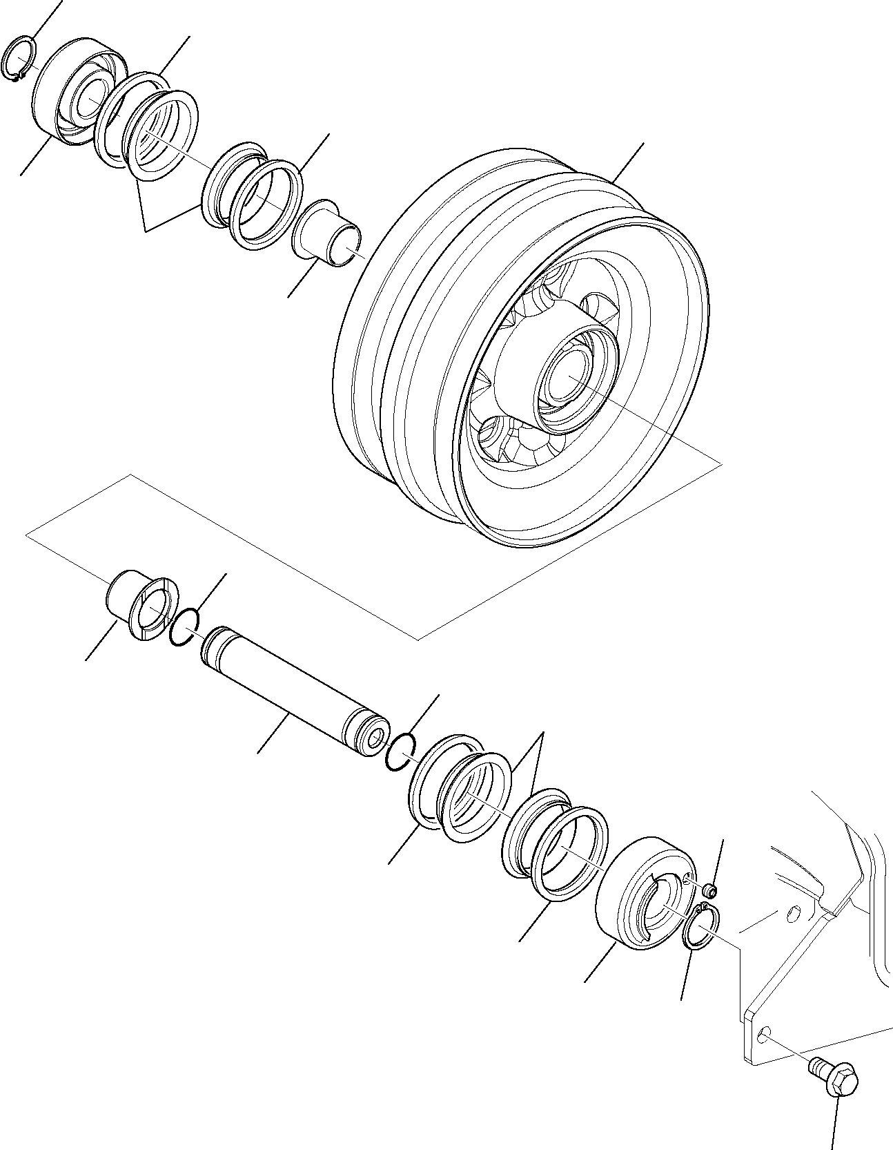 REAR IDLER 37B-22-12020 KOMATSU
