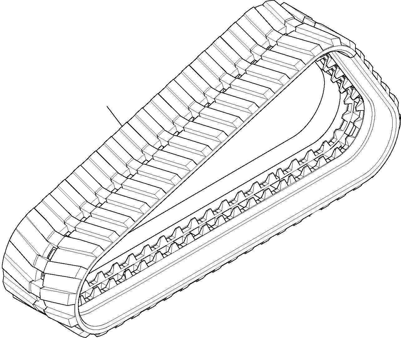 RUBBER SHOE 37B-22-11520 KOMATSU