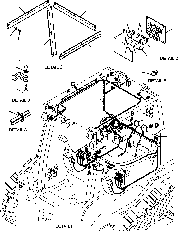 WIRING HARNESS - ROAD CIRCULATION 37A-06-A1470 KOMATSU