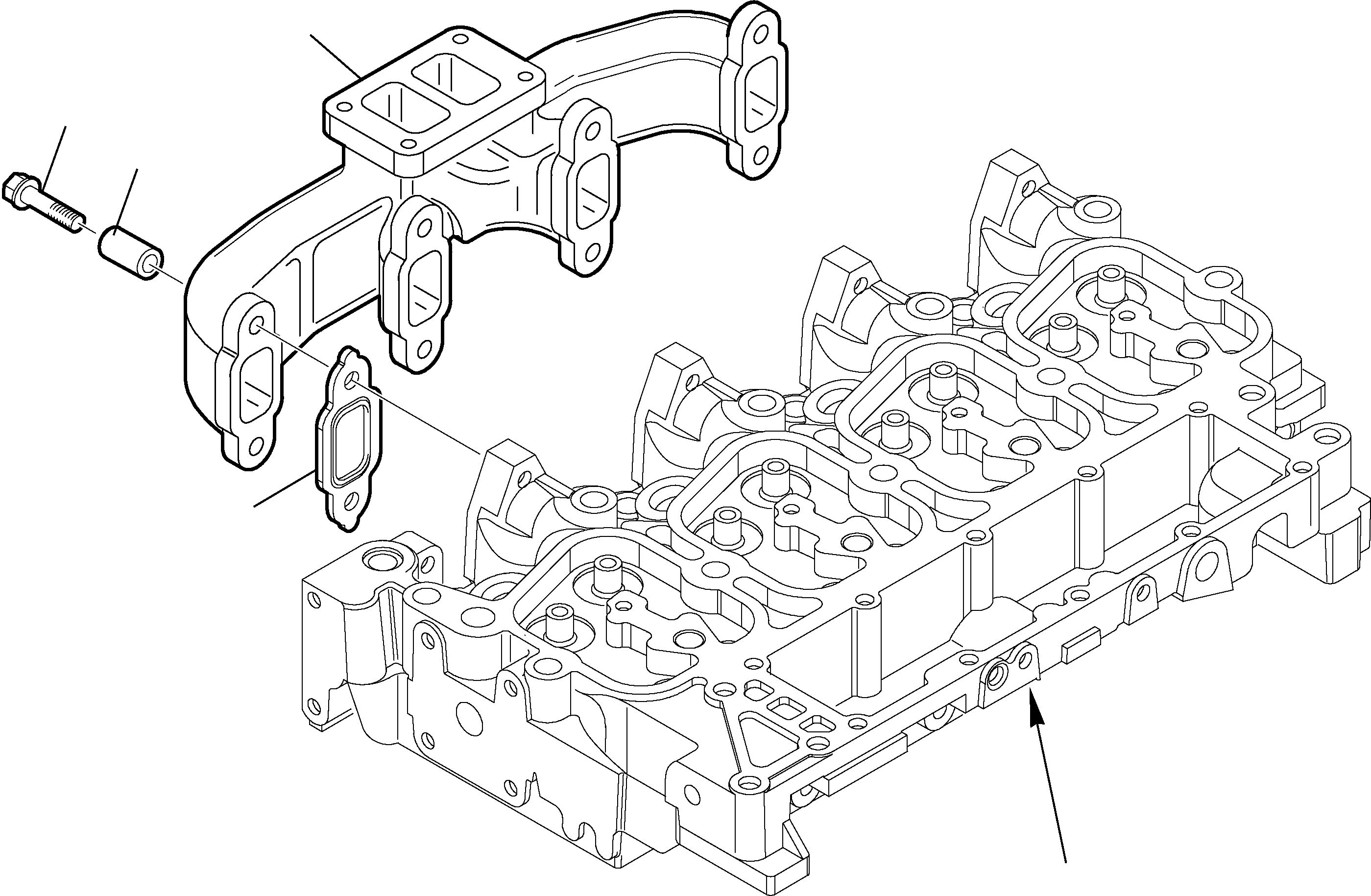 MANIFOLD, EXHAUST EA504170629 KOMATSU