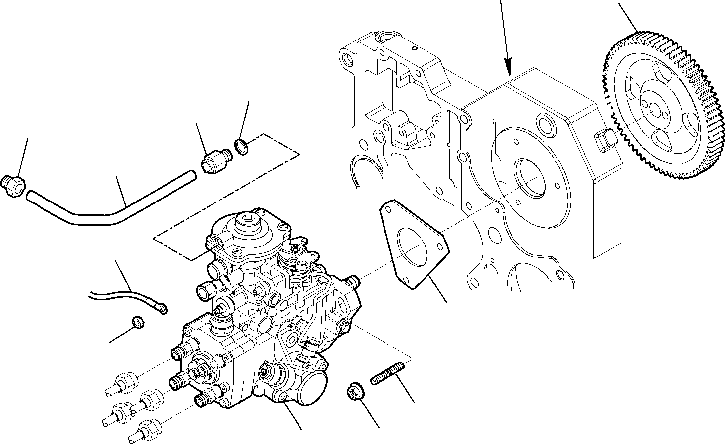 INJECTION PUMP EA504068815 KOMATSU