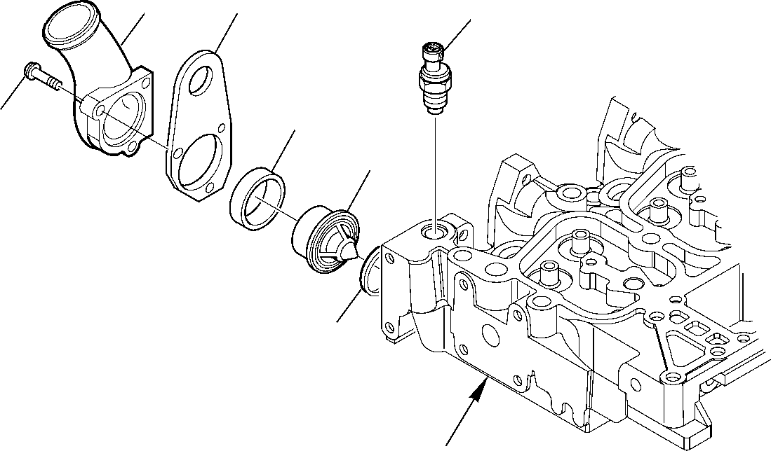 CORP THERMOSTAT EA504113858 KOMATSU