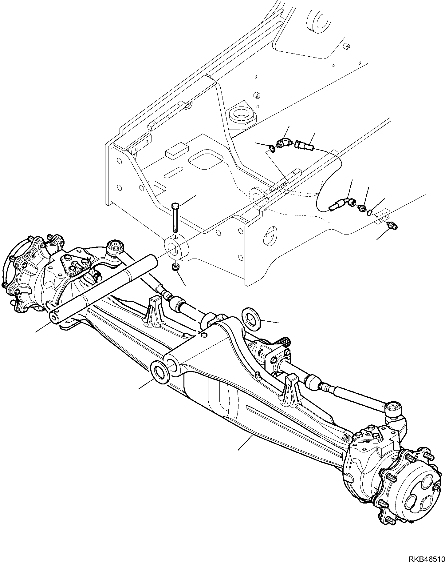 FRONT AXLE, ASSEMBLY 42N-22-11100 KOMATSU
