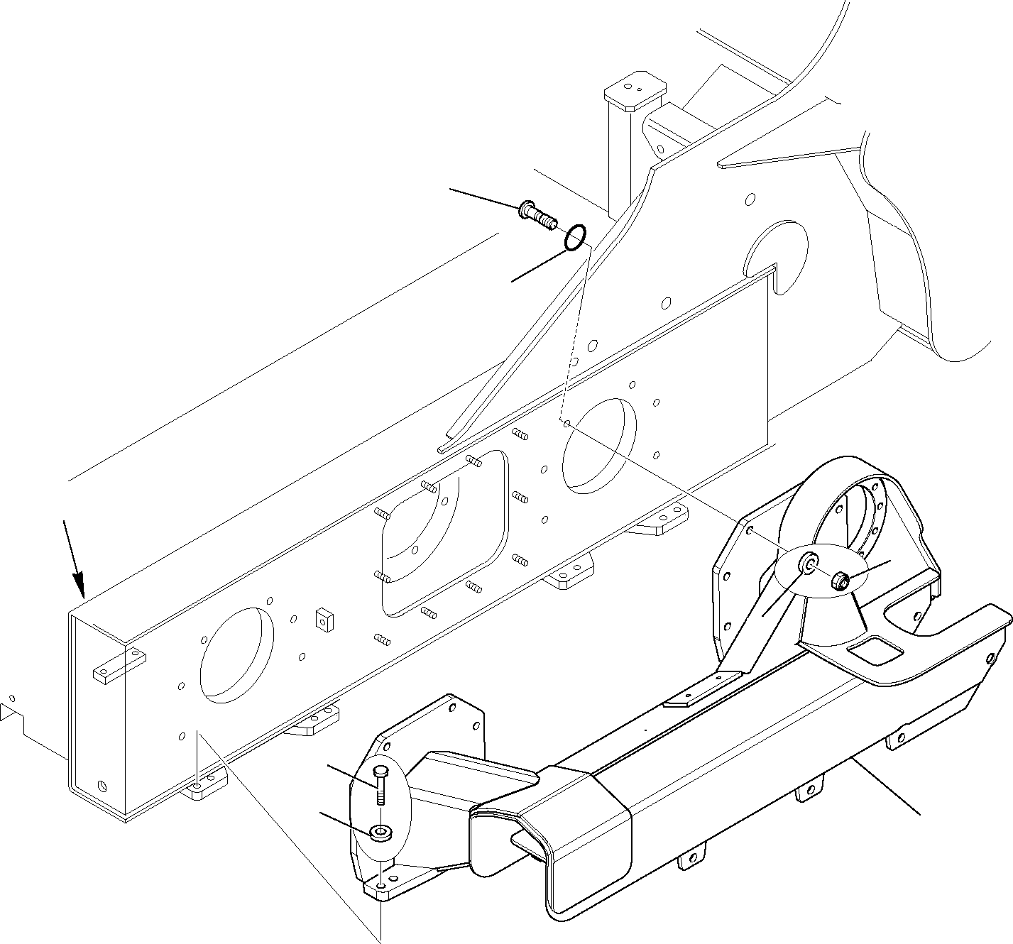 FRAME, R.H., ASSY. 37B-22-11810 KOMATSU