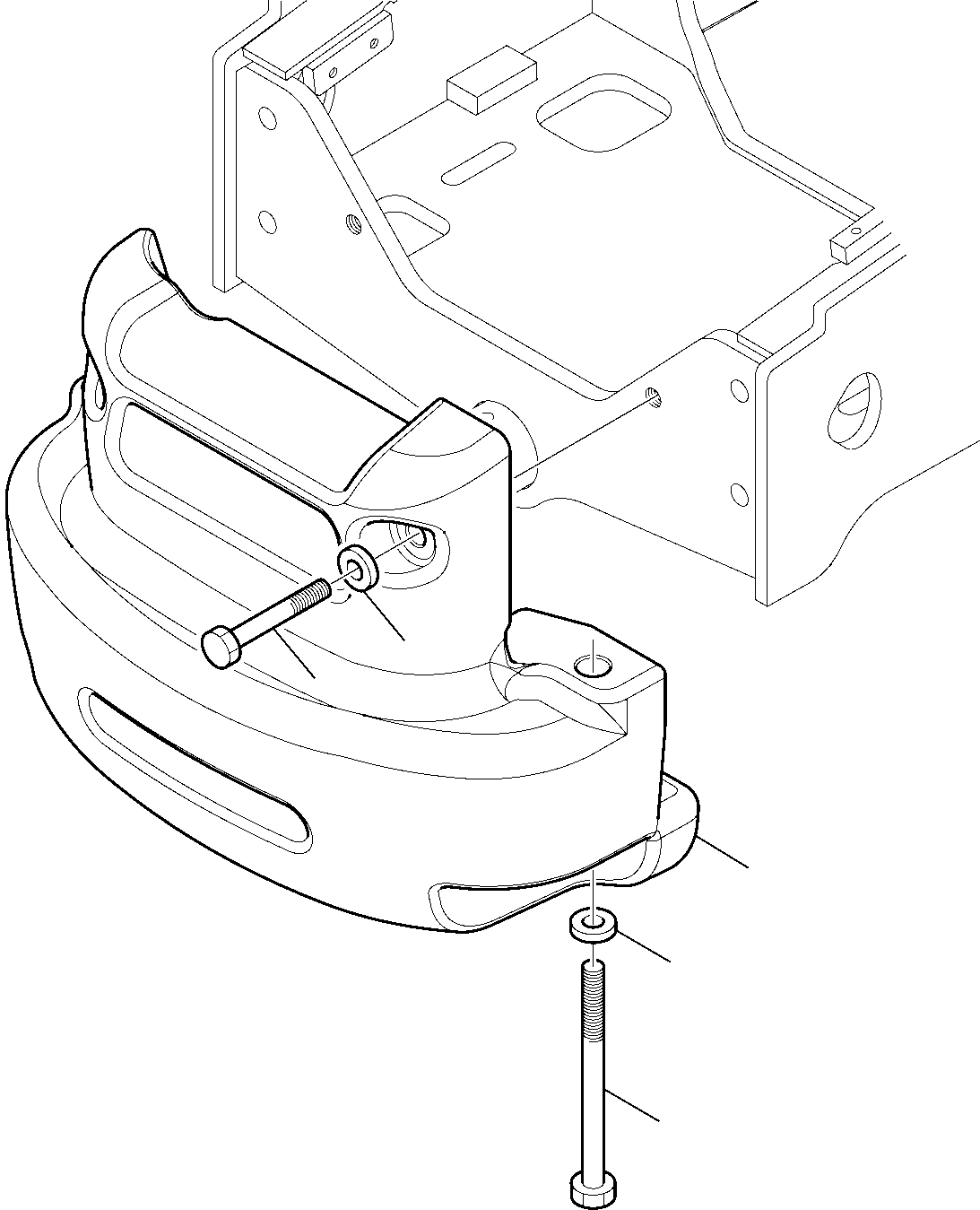 COUNTERWEIGHT 42N-69-11110 KOMATSU