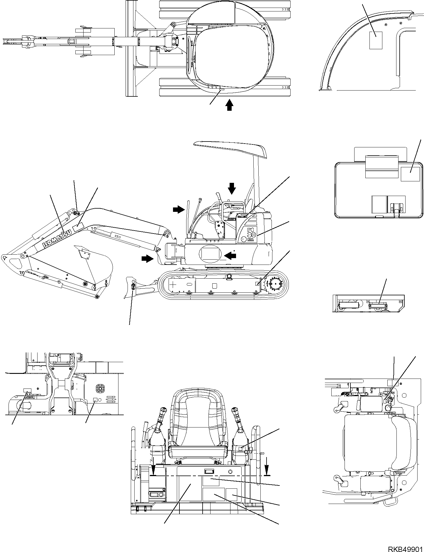 Табличка смазки 22L-98-21111 KOMATSU