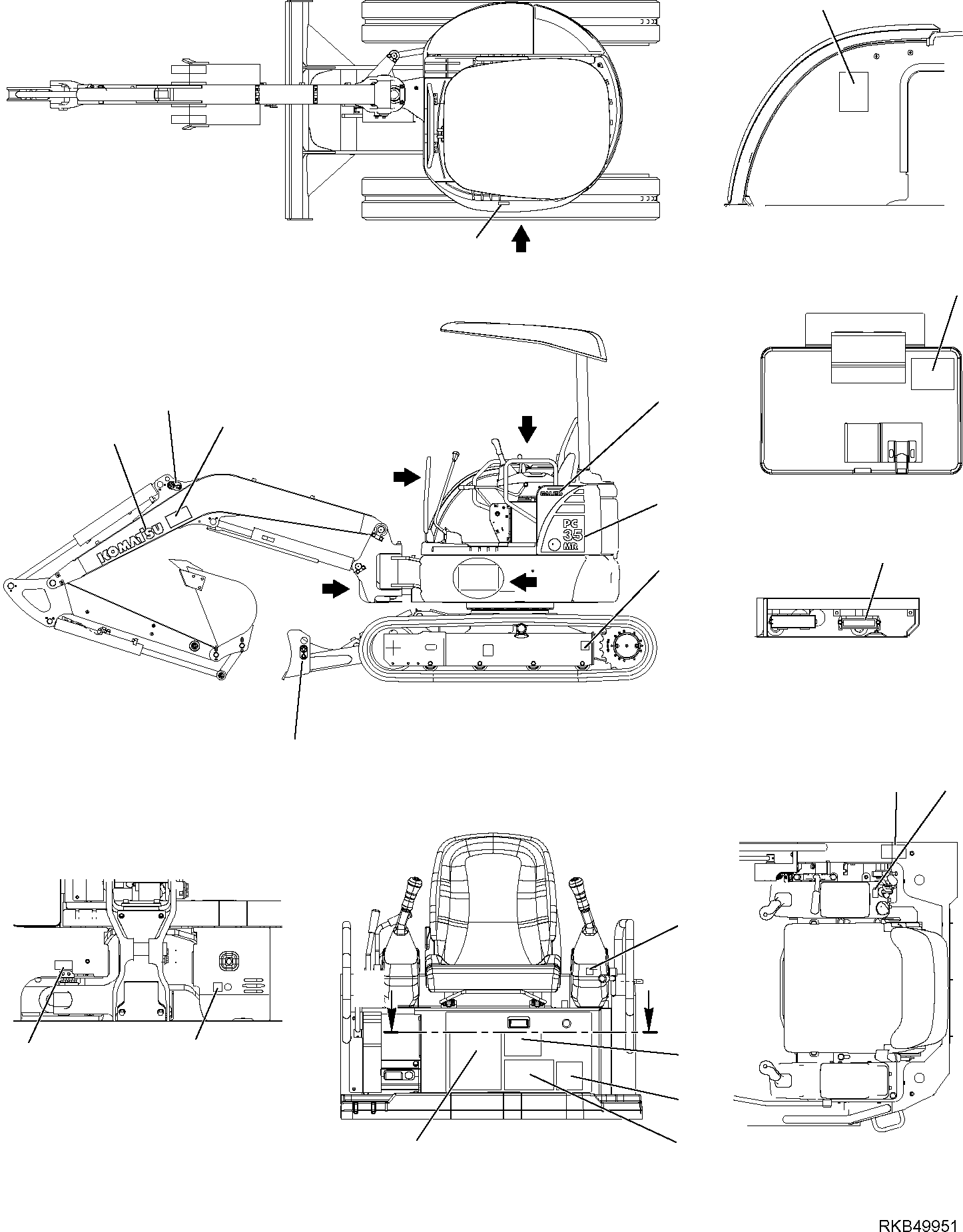 Табличка смазки 22F-98-21111 KOMATSU