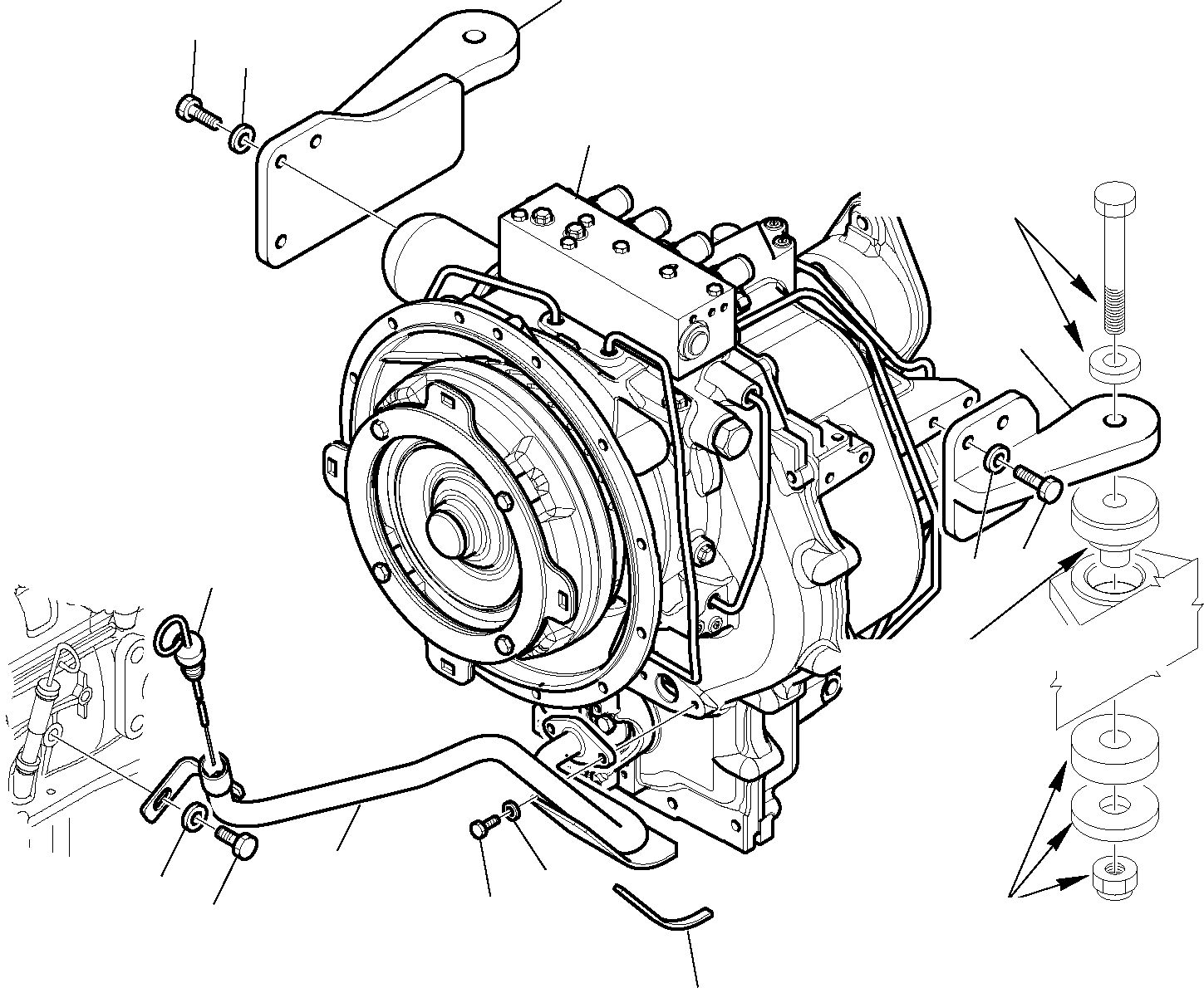Опора левая 42N-01-11720 KOMATSU