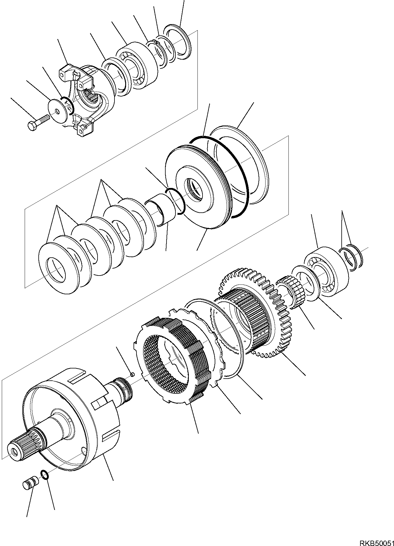 KIT, 4WD OUTPUT SHAFT CA0068394 KOMATSU