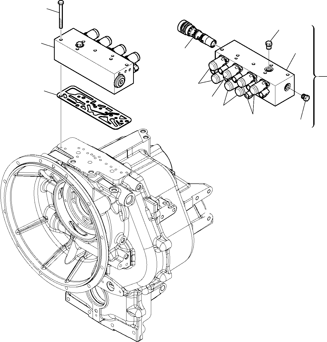 CONTROL VALVE, ASSEMBLY CA0642437 KOMATSU