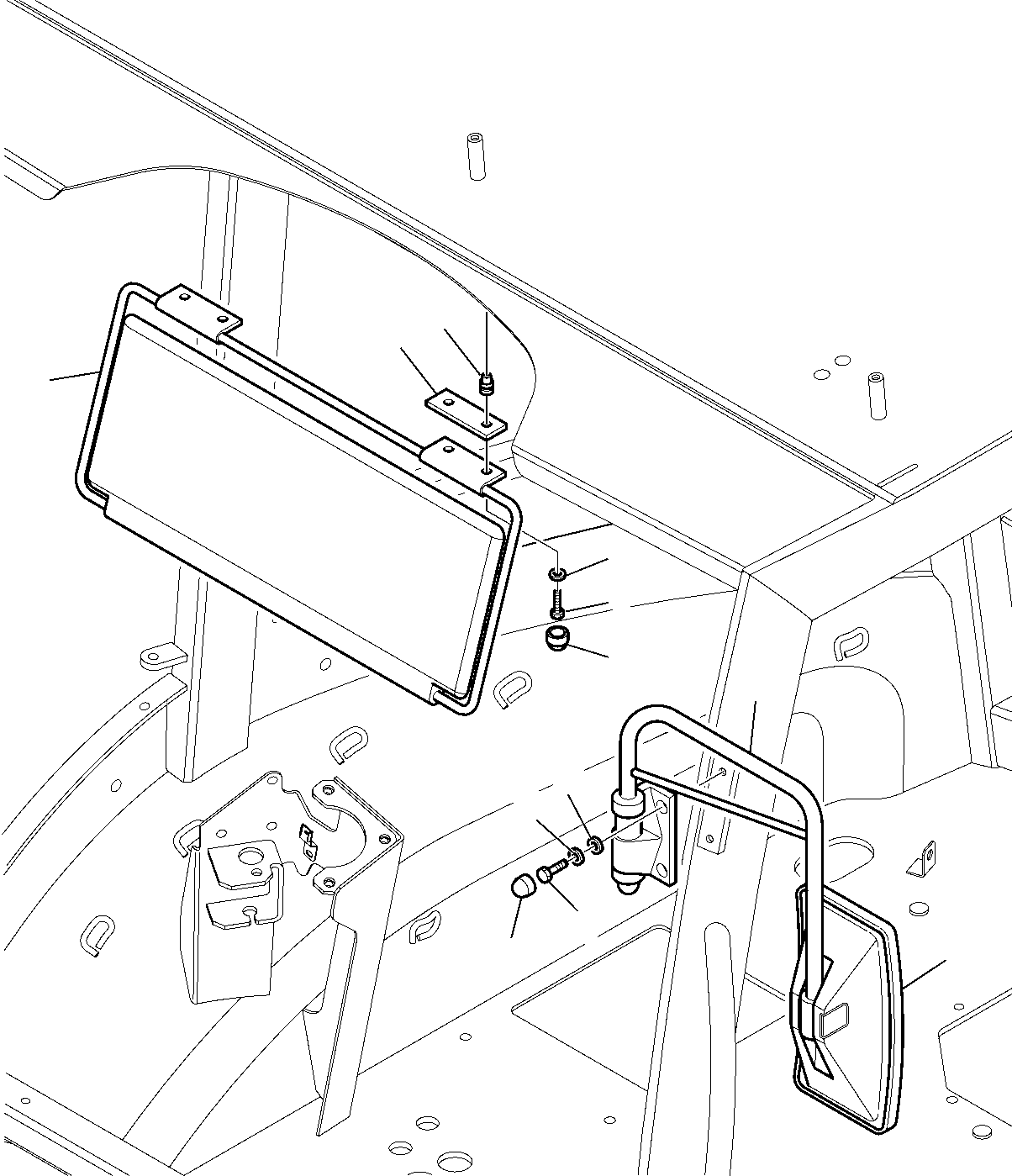 MIRROR, DRIVING 42N-54-17490 KOMATSU