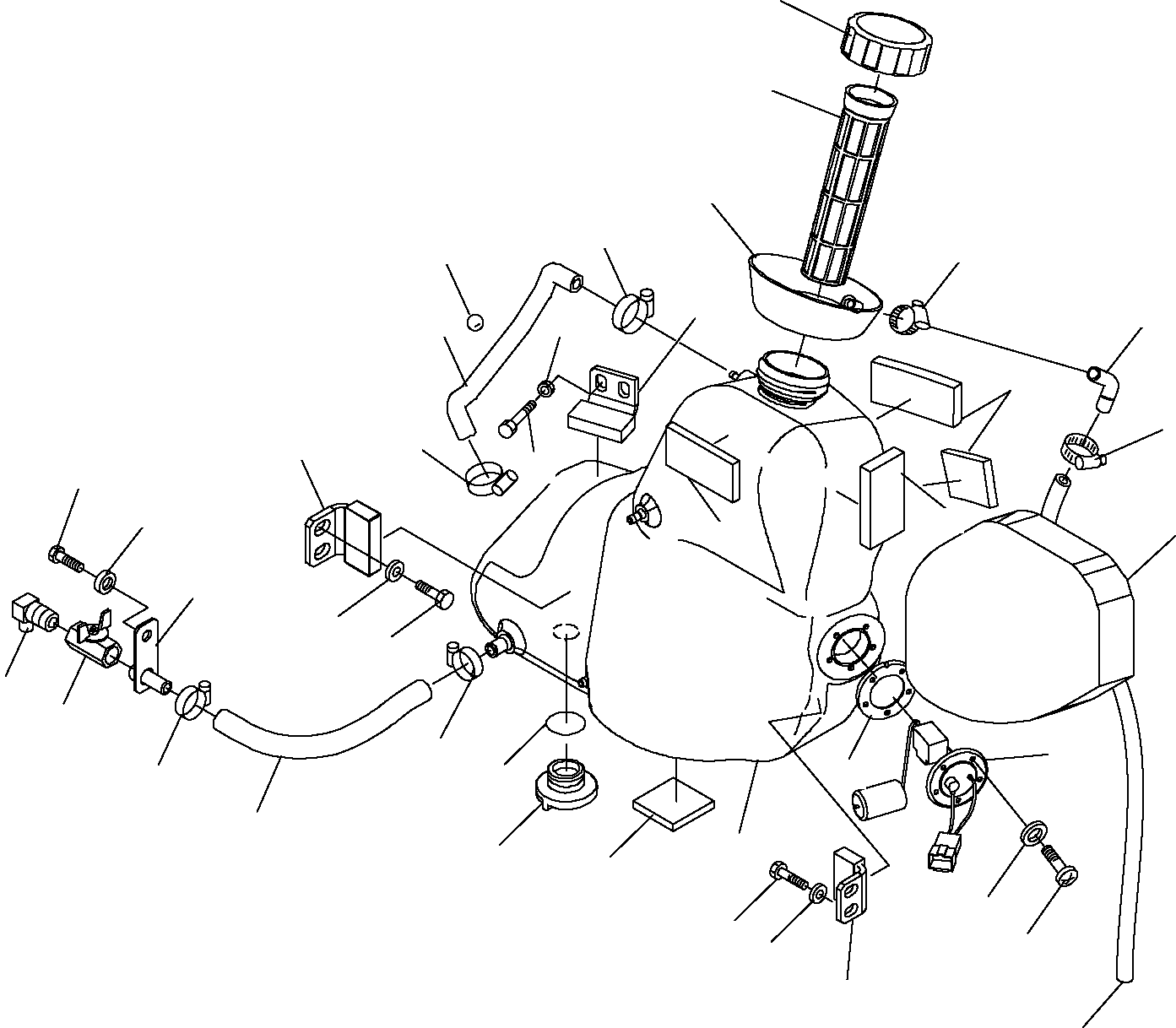 FUEL TANK, ASSEMBLY 22J-04-R5103 KOMATSU