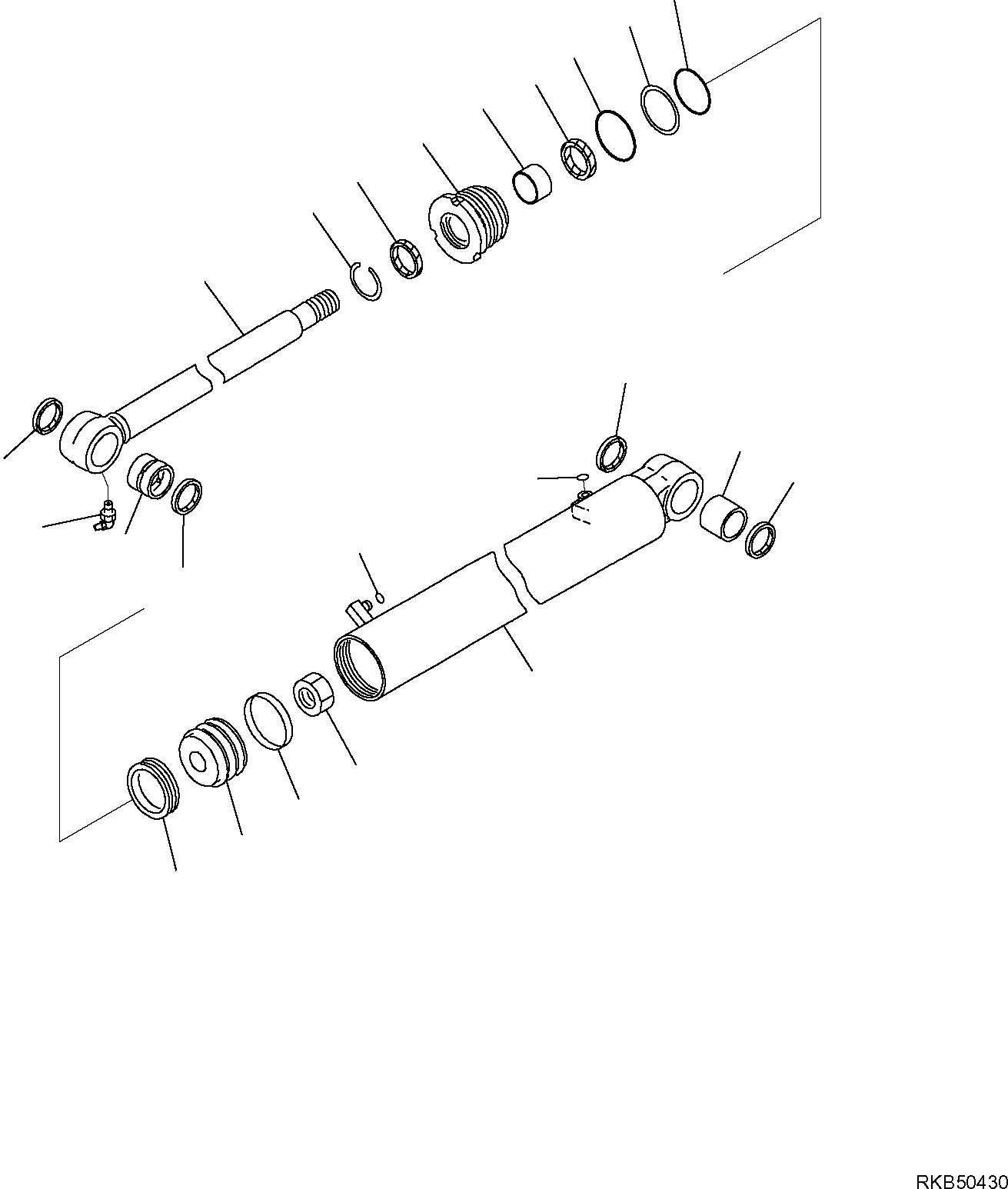 CYLINDER, ASSY. 707-00-0Y350 KOMATSU