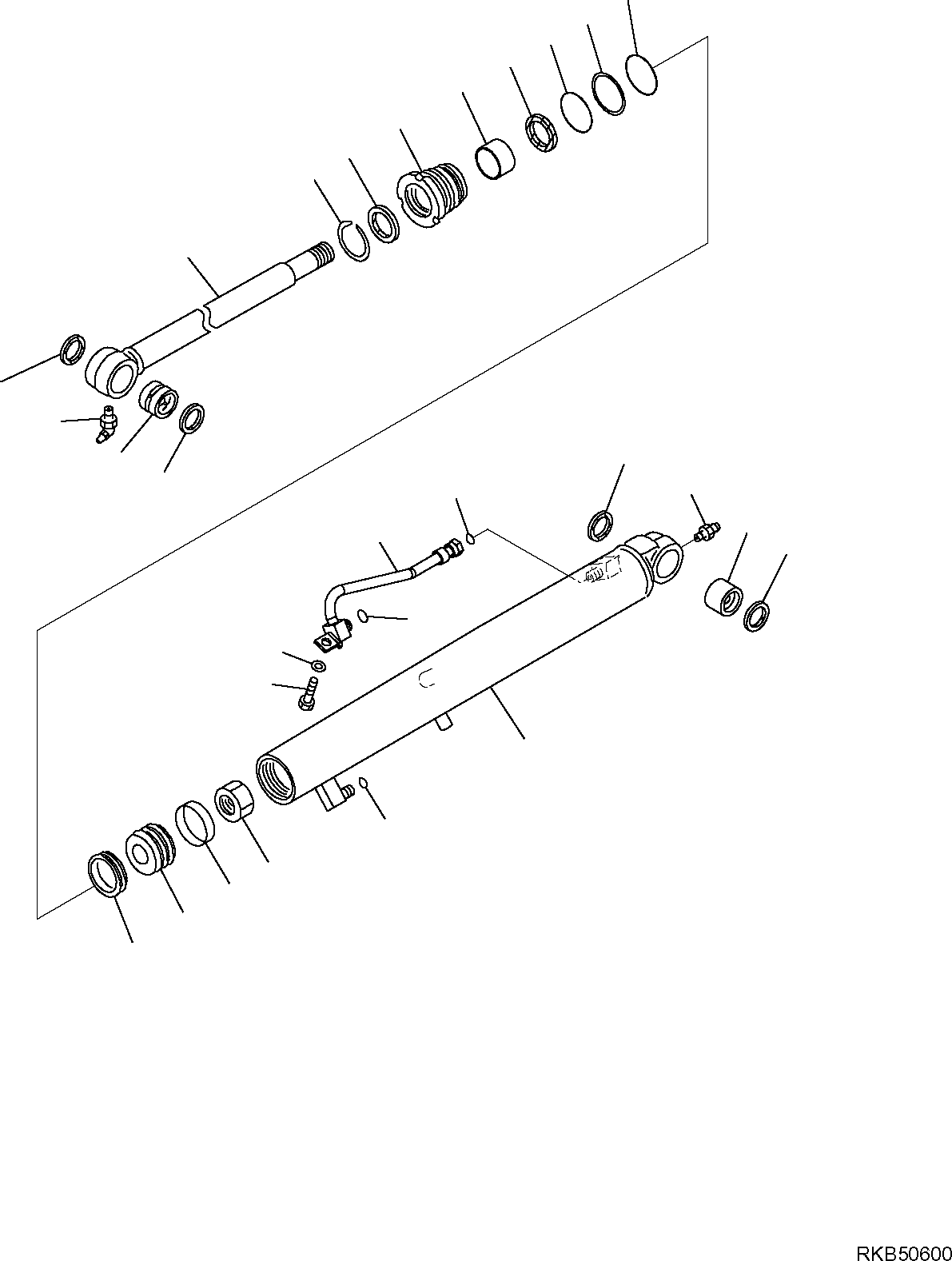BUCKET CYLINDER, ASSEMBLY 707-00-0Y590 KOMATSU