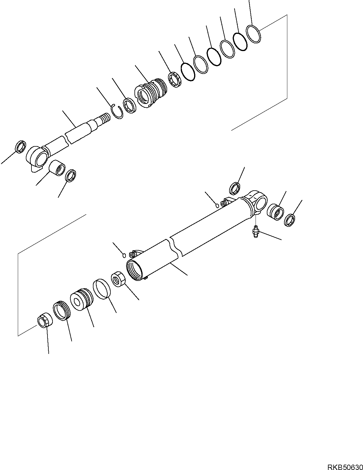 CYLINDER, ASSY. 707-00-0Y570 KOMATSU