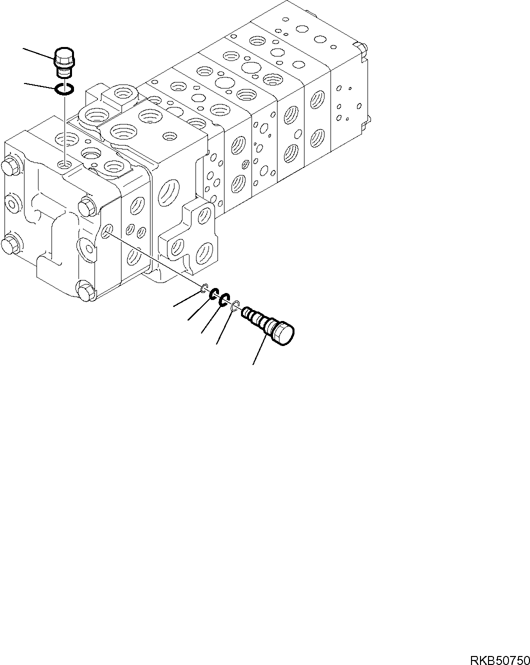 CONTROL VALVE, ASSEMBLY (723-18-17105) KOMATSU