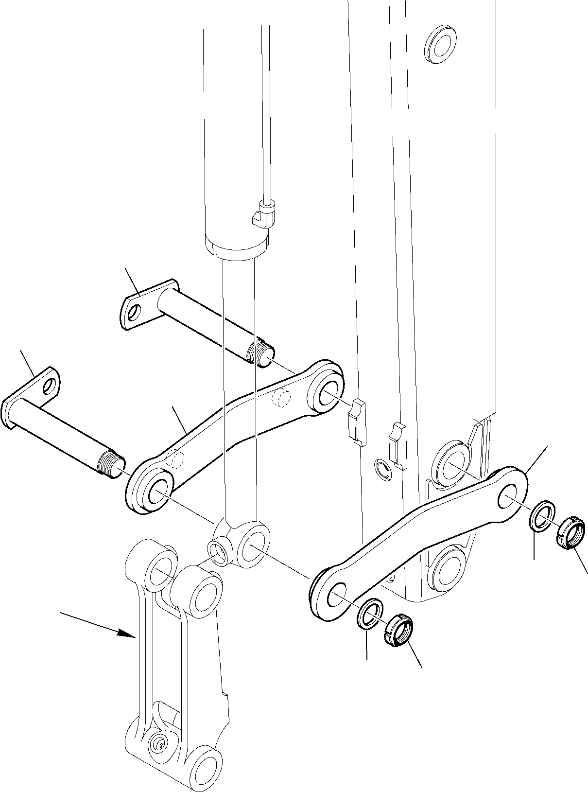 LEVER, LEFT 42N-856-2860 KOMATSU