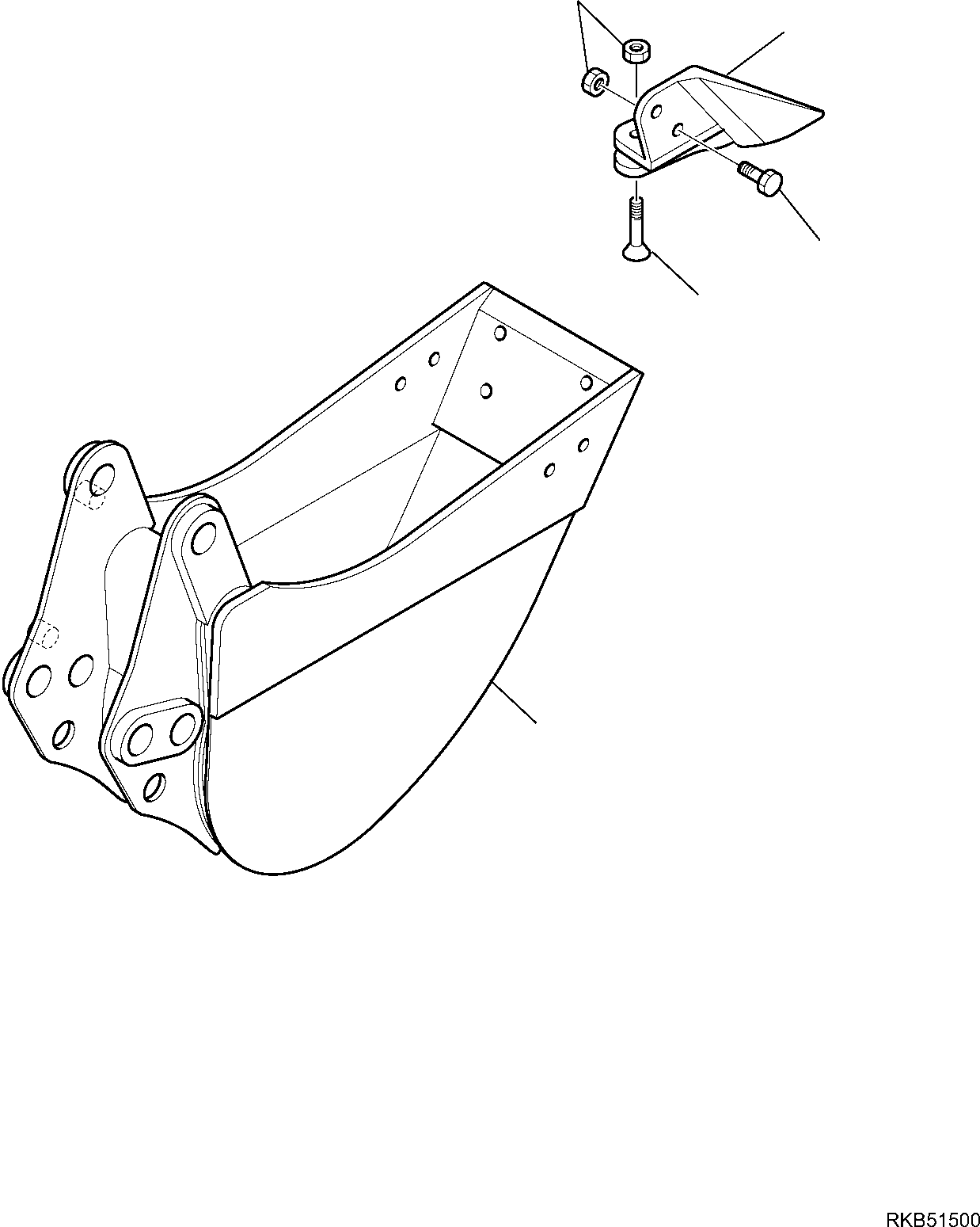 BUCKET, 300 MM 42N-812-1210 KOMATSU
