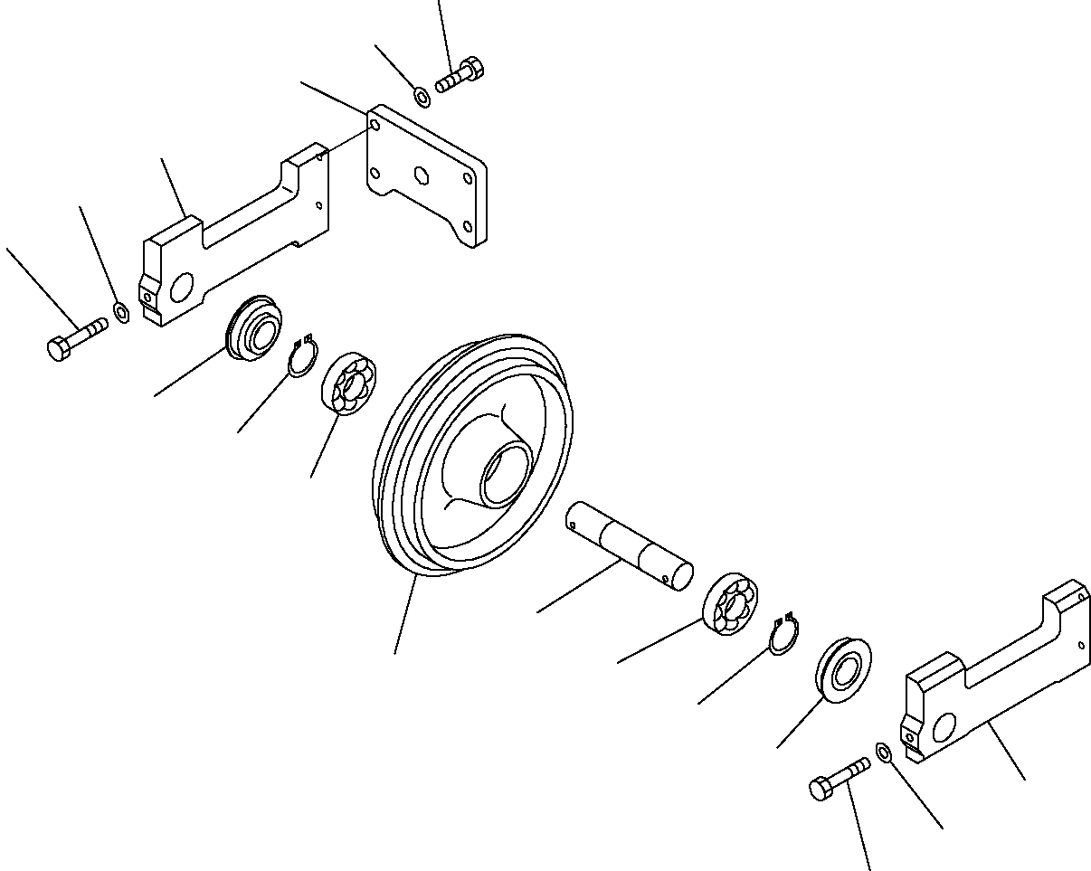 IDLER, ASSEMBLY 20M-30-R1606 KOMATSU