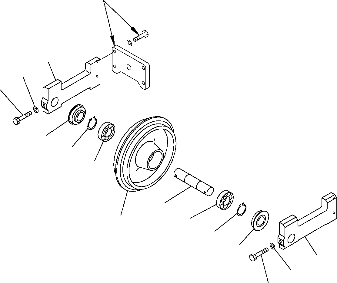 IDLER, ASSEMBLY 20M-30-R1302 KOMATSU
