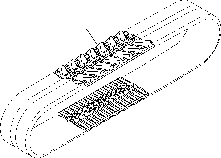 SHOE, RUBBER 22J-35-R5250 KOMATSU