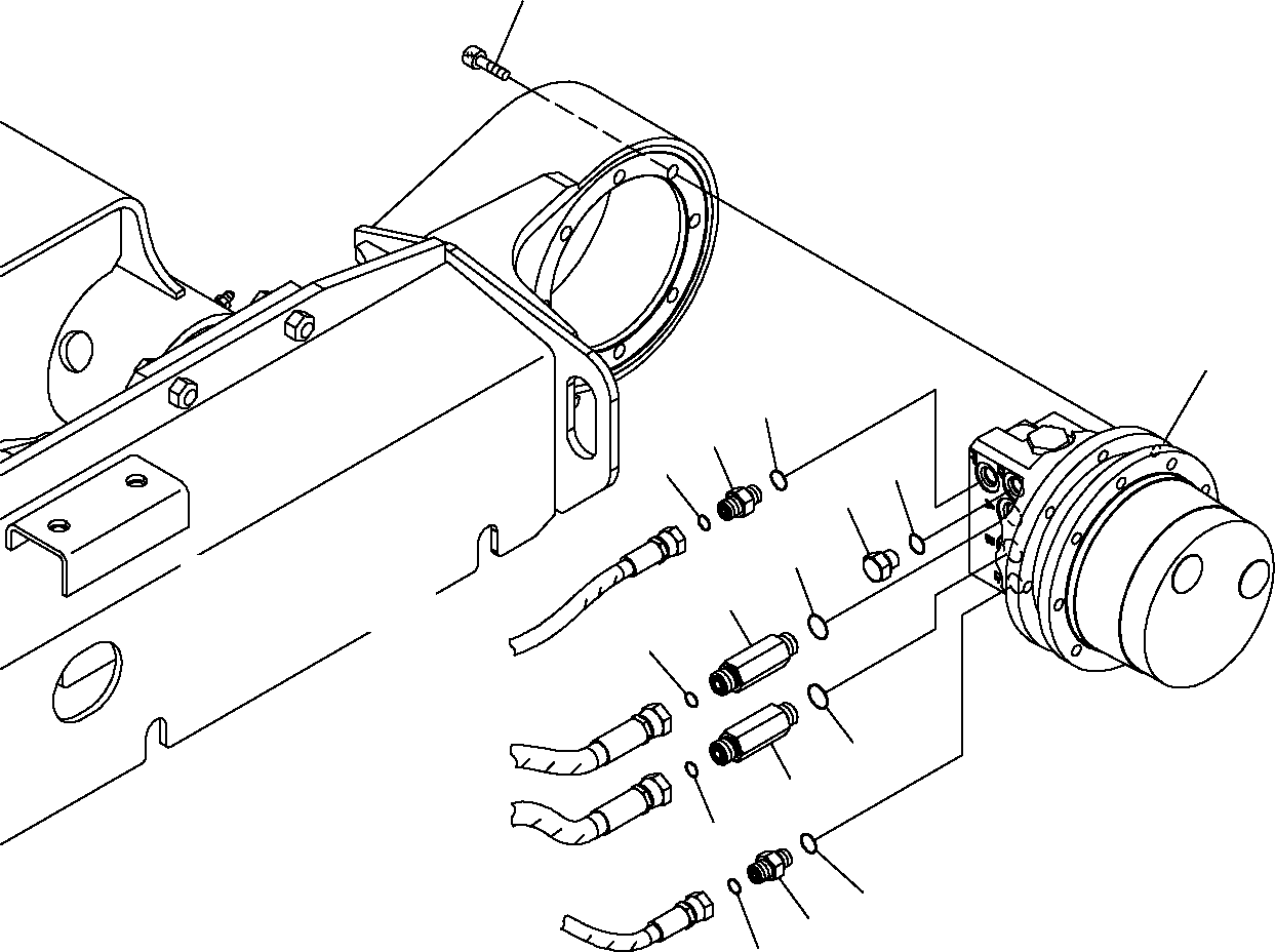TRAVEL MOTOR, ASSEMBLY (20W-60-91501) KOMATSU