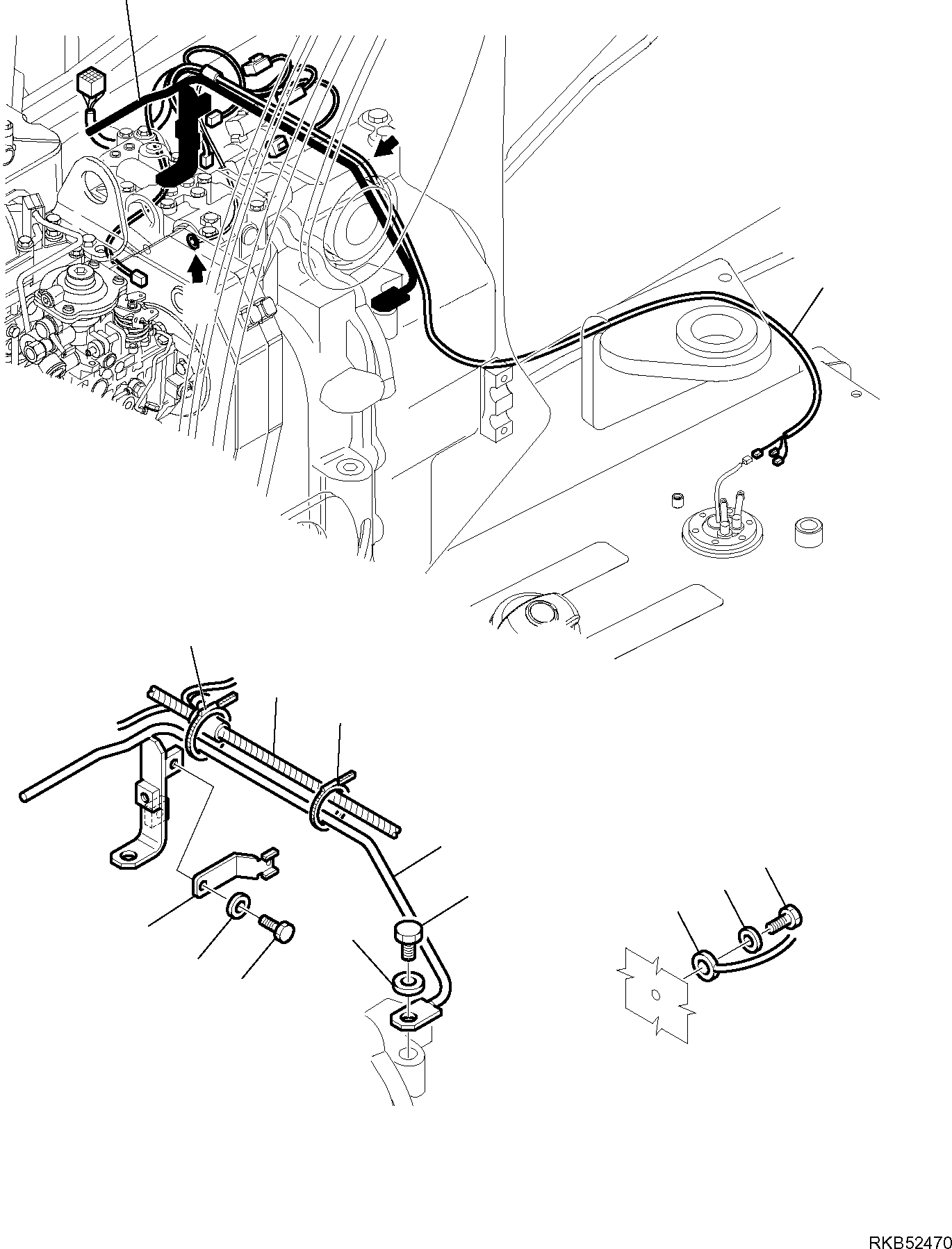 WIRING HARNESS, TRANSMISSION LINE 42N-06-11191 KOMATSU