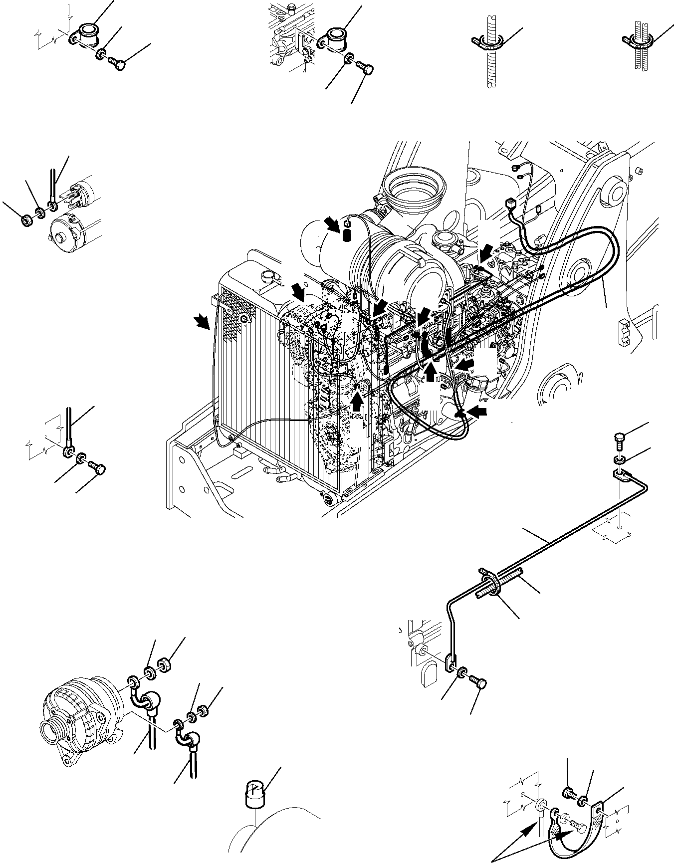 WIRING HARNESS, ENGINE LINE 42N-06-11161 KOMATSU