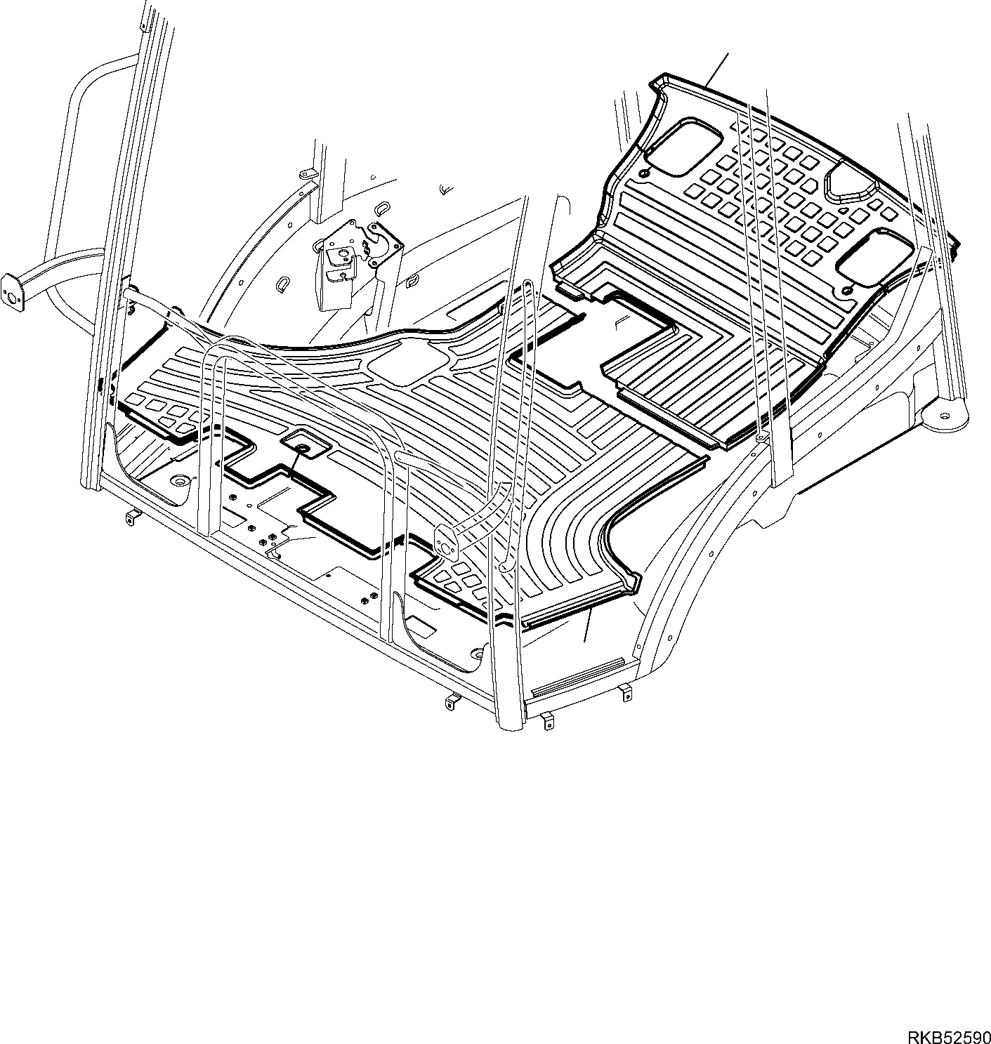 MAT, REAR 42N-54-17840 KOMATSU
