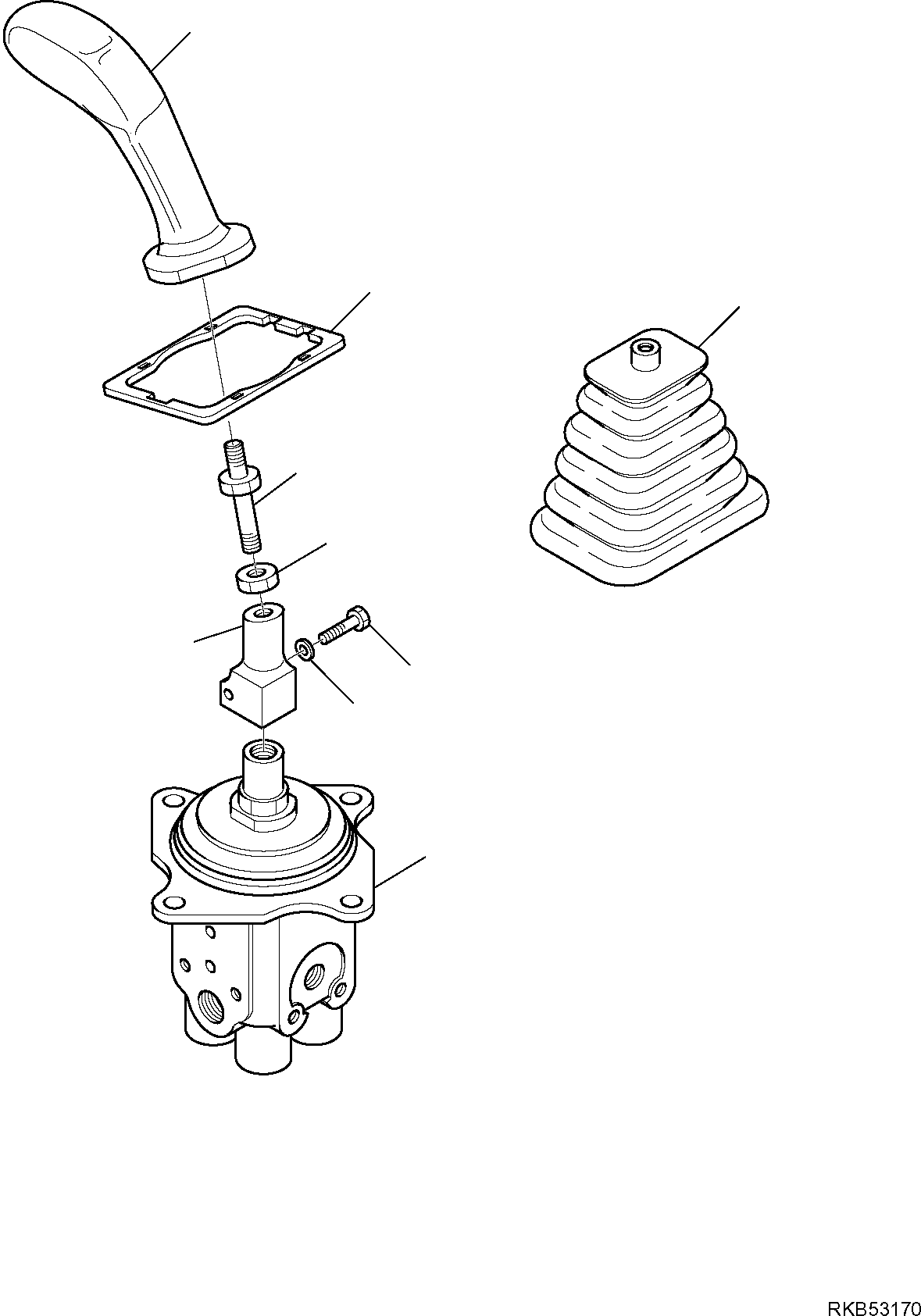 PPC VALVE, R.H., ASSY. 702-16-09650 KOMATSU