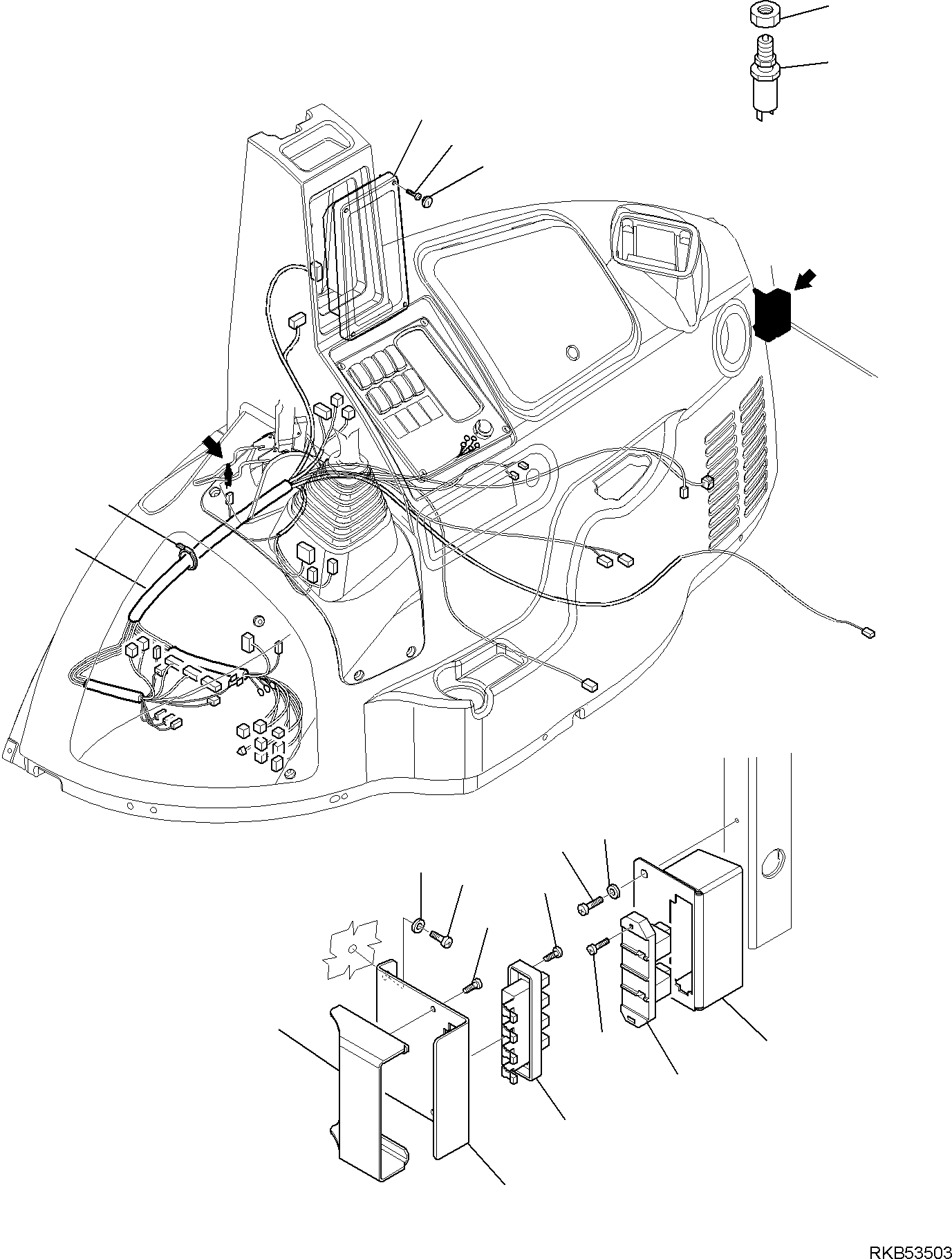 WIRING HARNESS, LATERAL LINE 42N-06-12880 KOMATSU