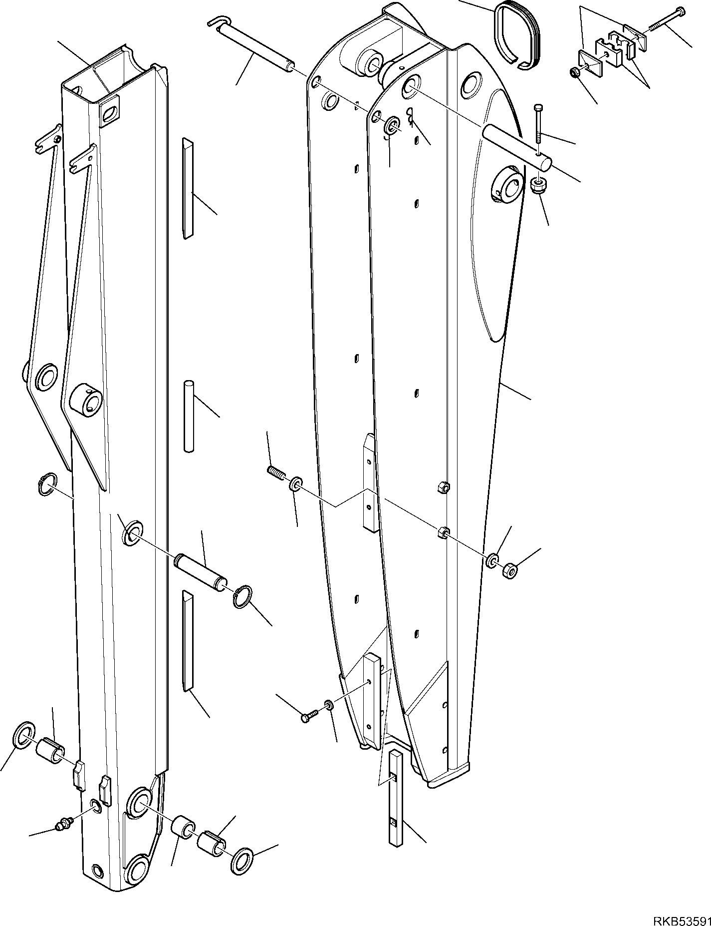FIXED ARM, ASSEMBLY 42N-856-3113 KOMATSU