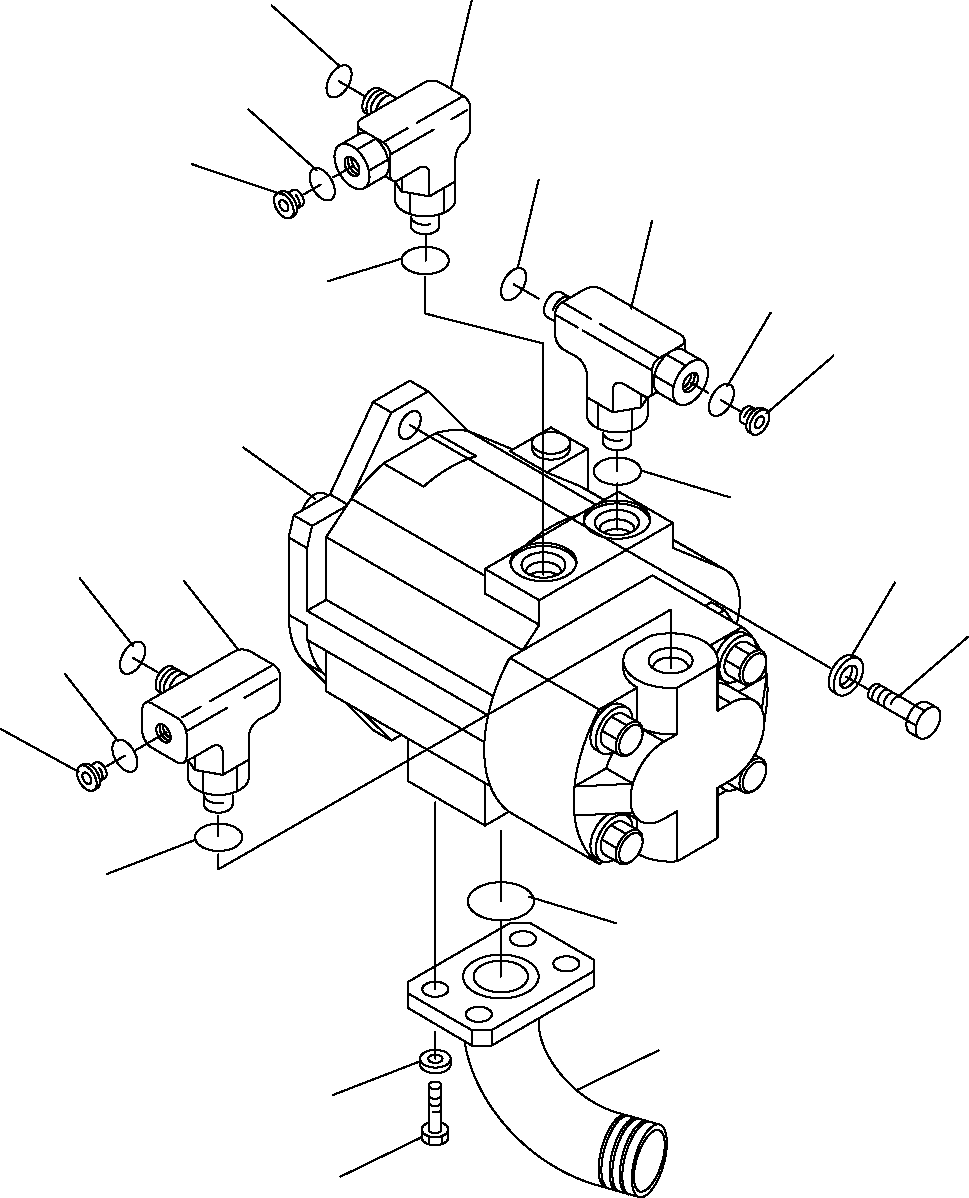HYDRAULIC PUMP, ASSEMBLY 20W-60-91401 KOMATSU