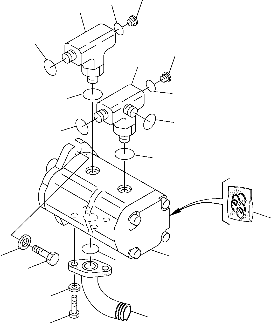 HYDRAULIC PUMP, ASSEMBLY 20M-60-91200 KOMATSU
