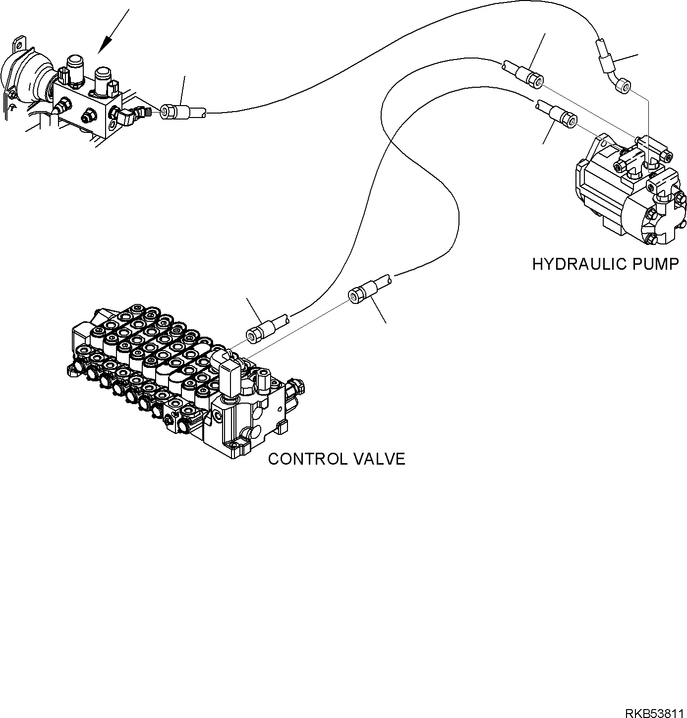 Шланг 20W-62-R2122 KOMATSU