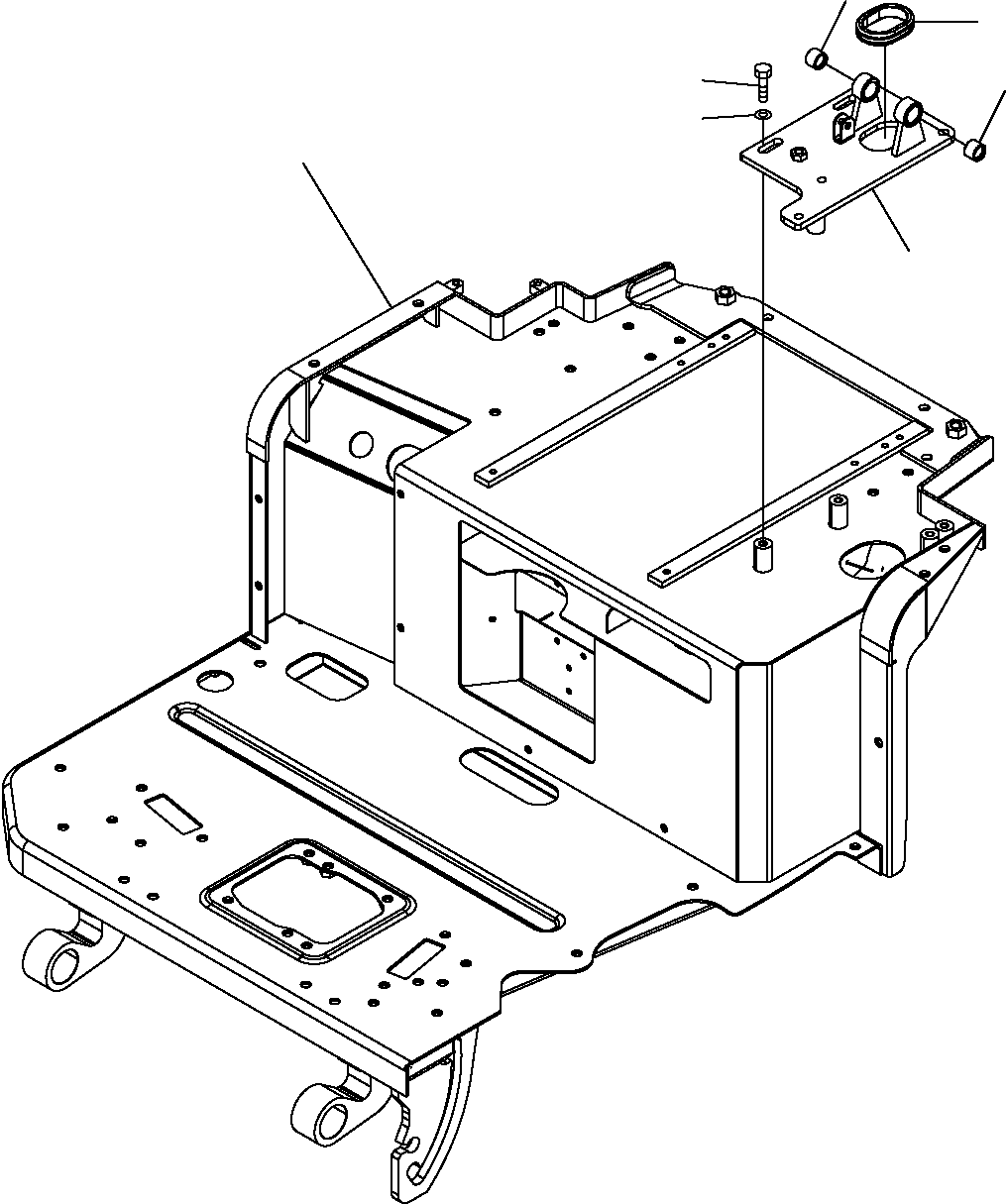 FLOOR FRAME, ASSEMBLY 22J-54-R8130 KOMATSU