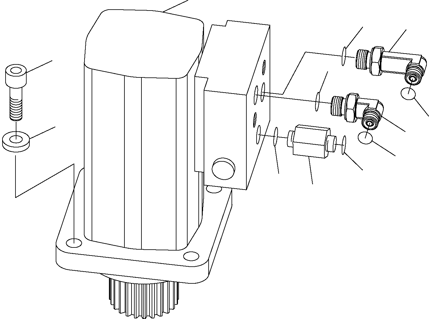 SWING MOTOR, ASSEMBLY (20W-60-91301) KOMATSU