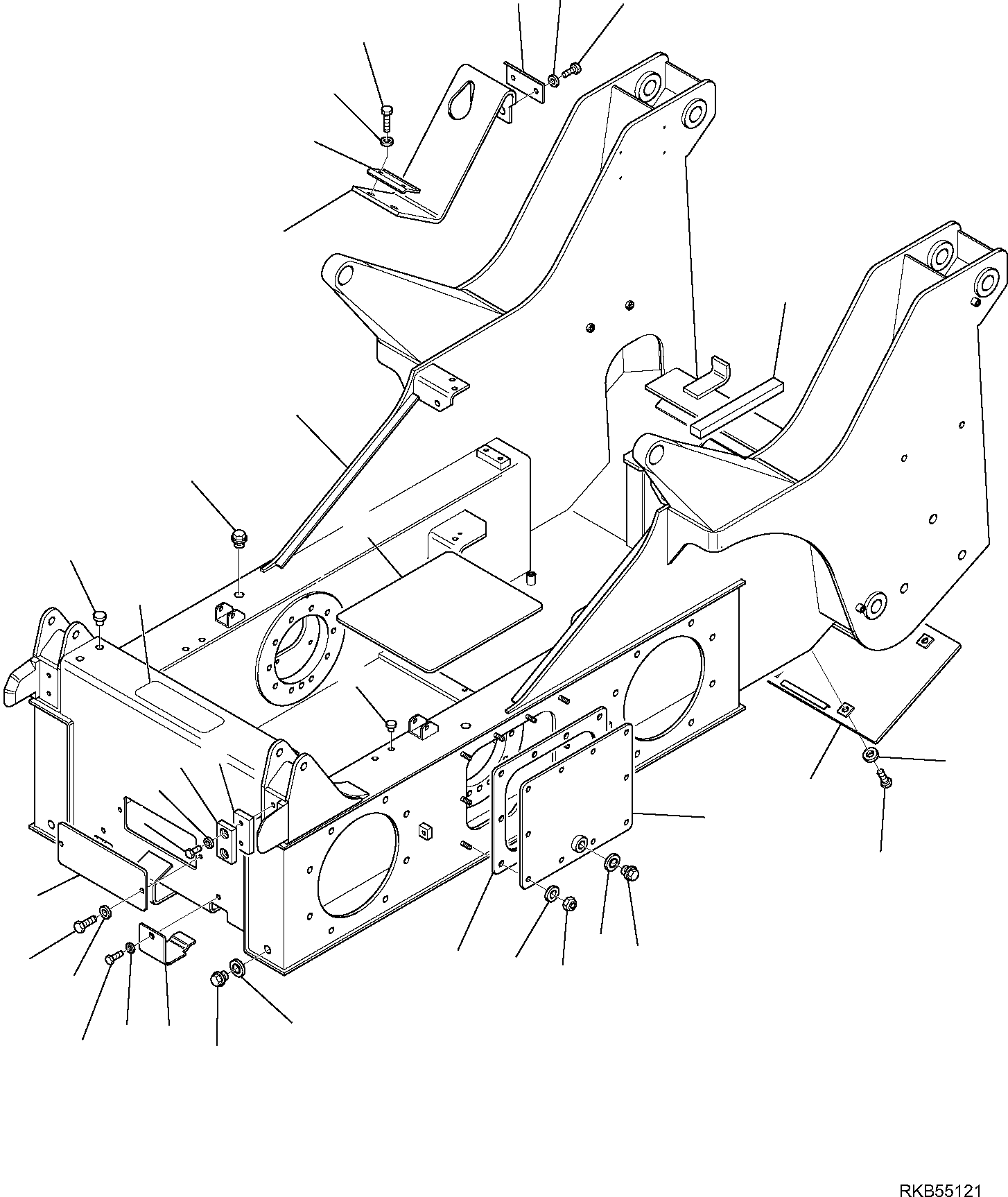 FRAME, ASSEMBLY 37B-46-17113 KOMATSU