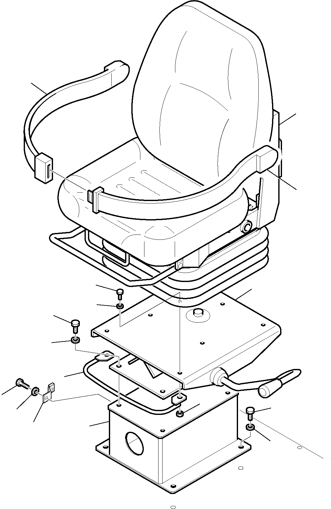 OPERATOR'S SEAT STAND, ASSY 42N-54-19160 KOMATSU