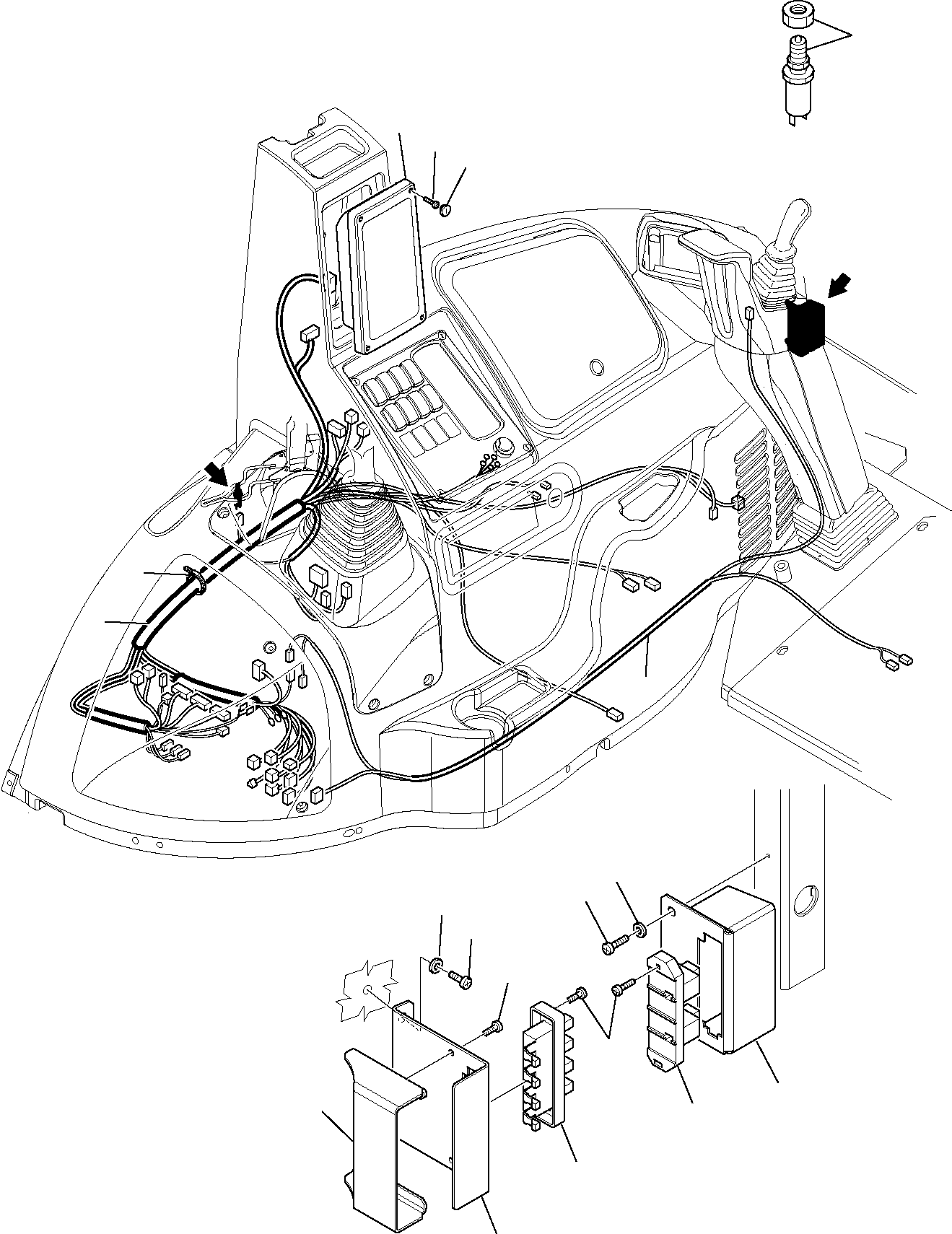 WIRING HARNESS, LATERAL 42N-06-11771 KOMATSU
