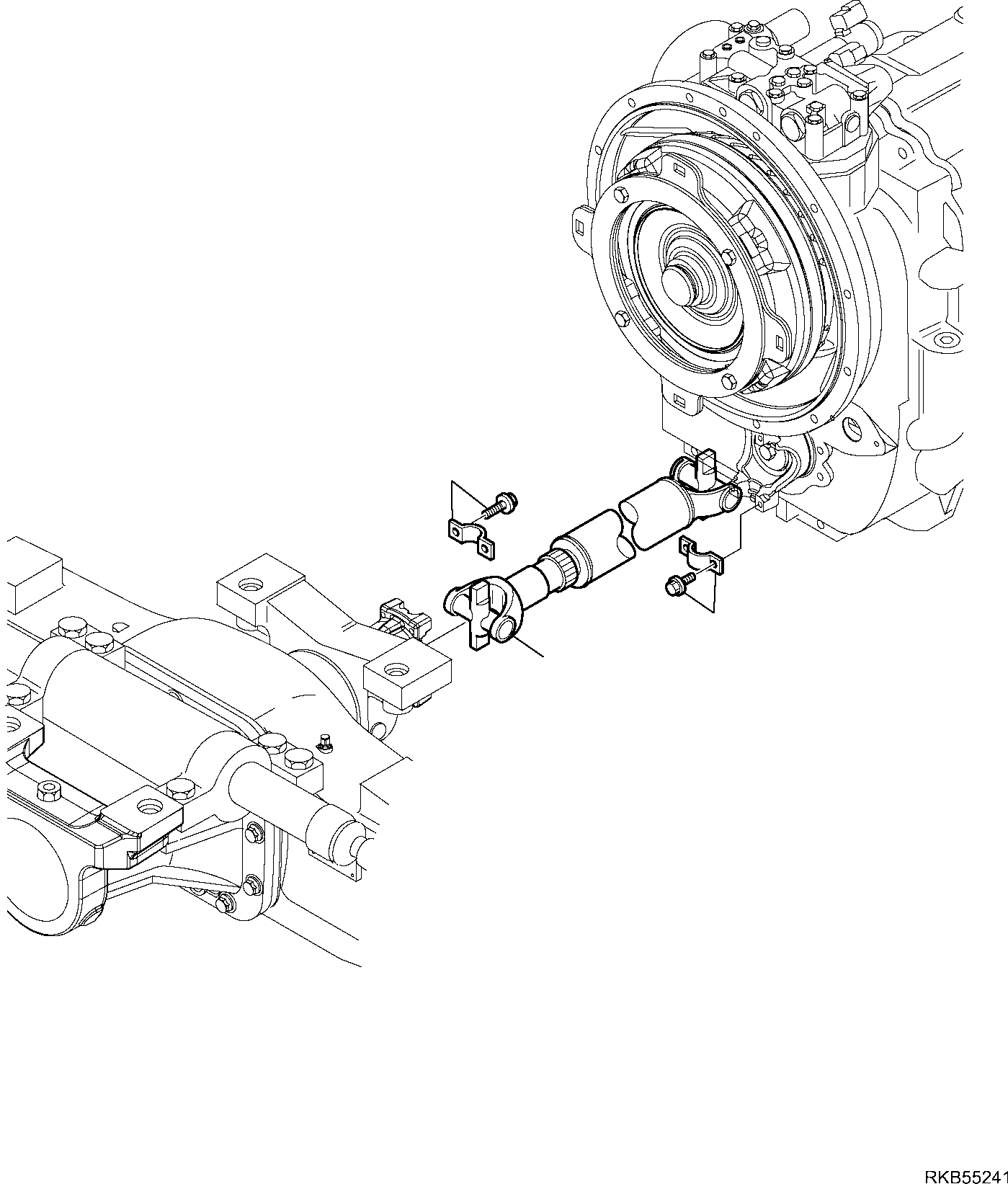 CARDAN SHAFT, FRONT 42N-20-11411 KOMATSU